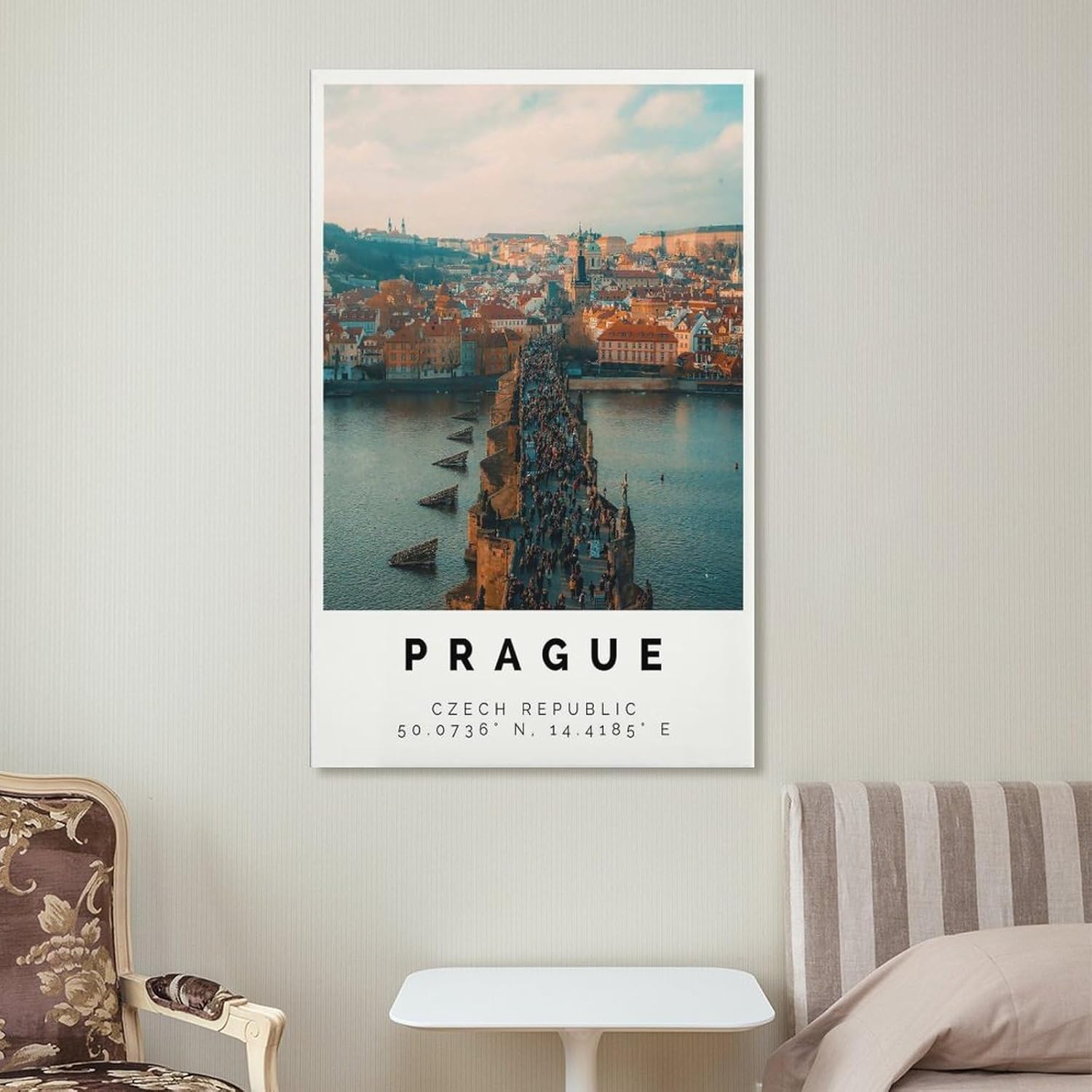 Prag Poster Bunter Druck,Prag Wand Kunst,Prag Foto Dekor Poster for Room Aesthetics Canvas Wall Art Poster And Print Unframe-style 16x24inch(40x60cm)