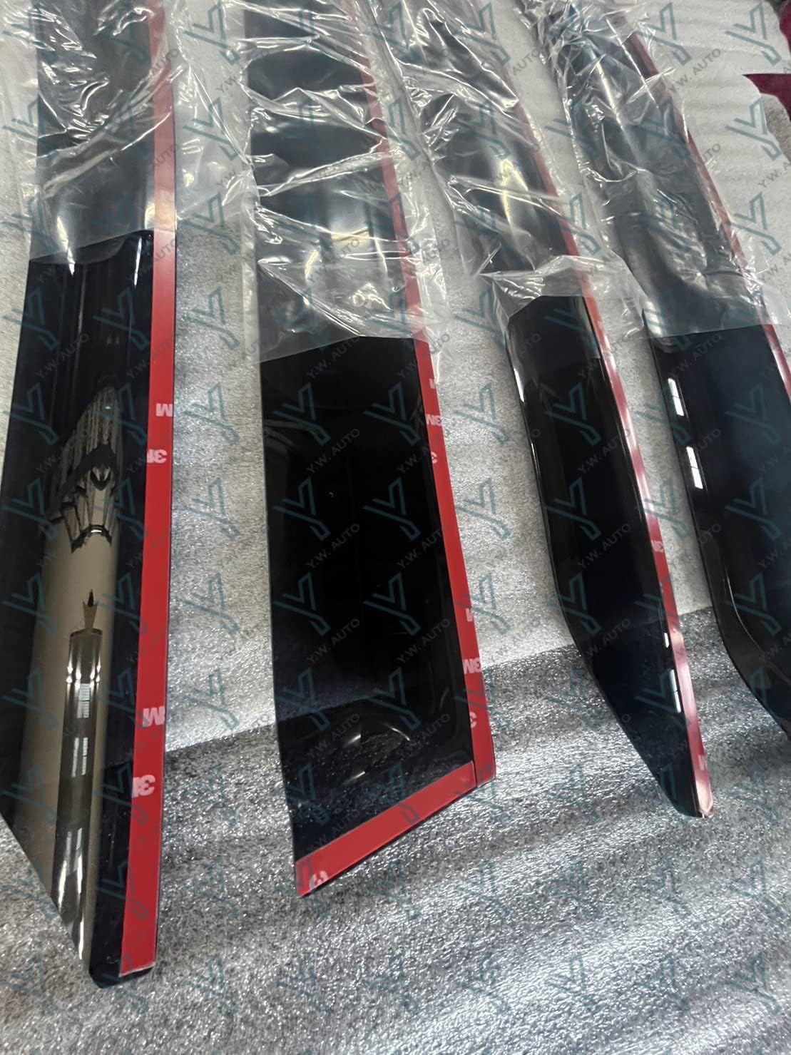 YW AUTO – Deflectores para visera de ventana, protector de lluvia compatible con Subaru WRX 2022