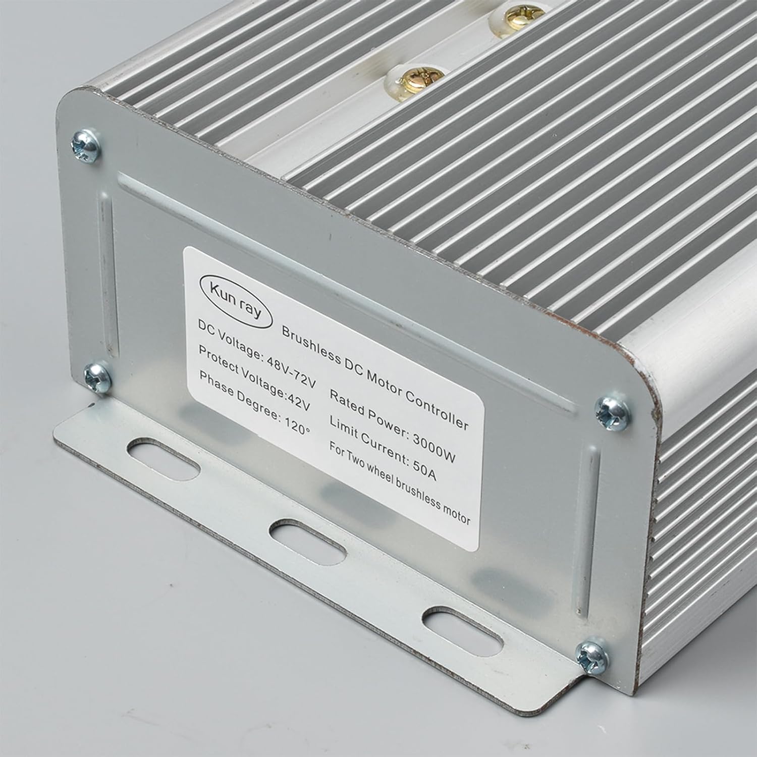 Kunray Controlador de motor DC sin escobillas 48V 2000W Controlador de velocidad de alta potencia 45A para motor eléctrico Controlador de bicicleta