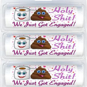 Papel higiénico temático To Go – Holy Shit (paquete de 3) (995 Holy Shit We Got Engaged) Papel higiénico temático To Go – Holy Shit (paquete de 3) (995 Holy Shit We Got Engaged)