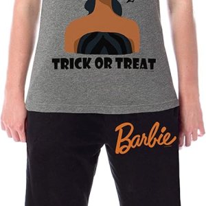 INTIMO Mattel Barbie – Conjunto de pijama para mujer con diseño de bruja para Halloween, Multi colorido INTIMO Mattel Barbie – Conjunto de pijama para mujer con diseño de bruja para Halloween, Multi colorido