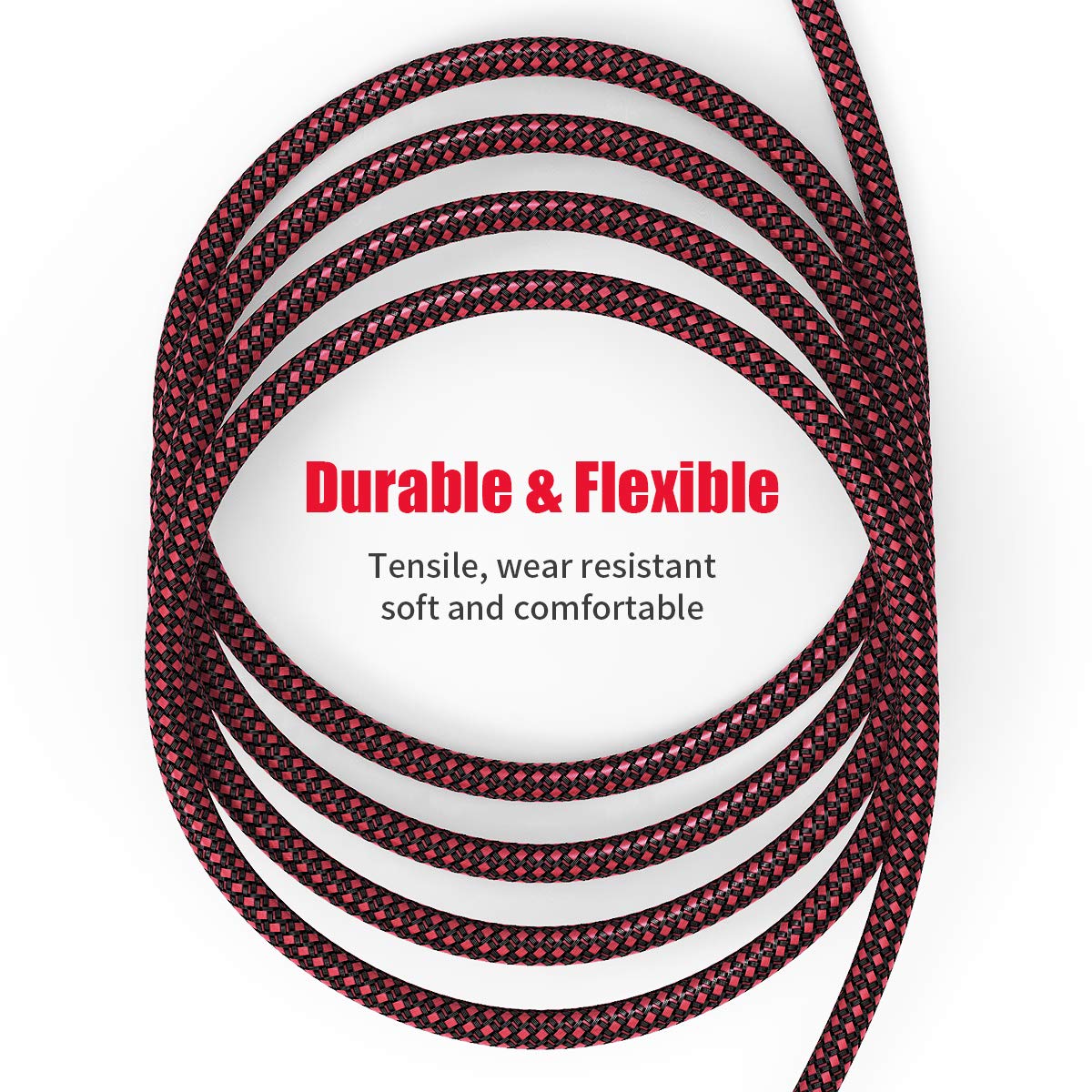 Cable XLR hembra a 14 TS de 15 pies, cable de micrófono trenzado de nailon BIFALE TS de 0.250 in, cable de micrófono desequilibrado, cable de