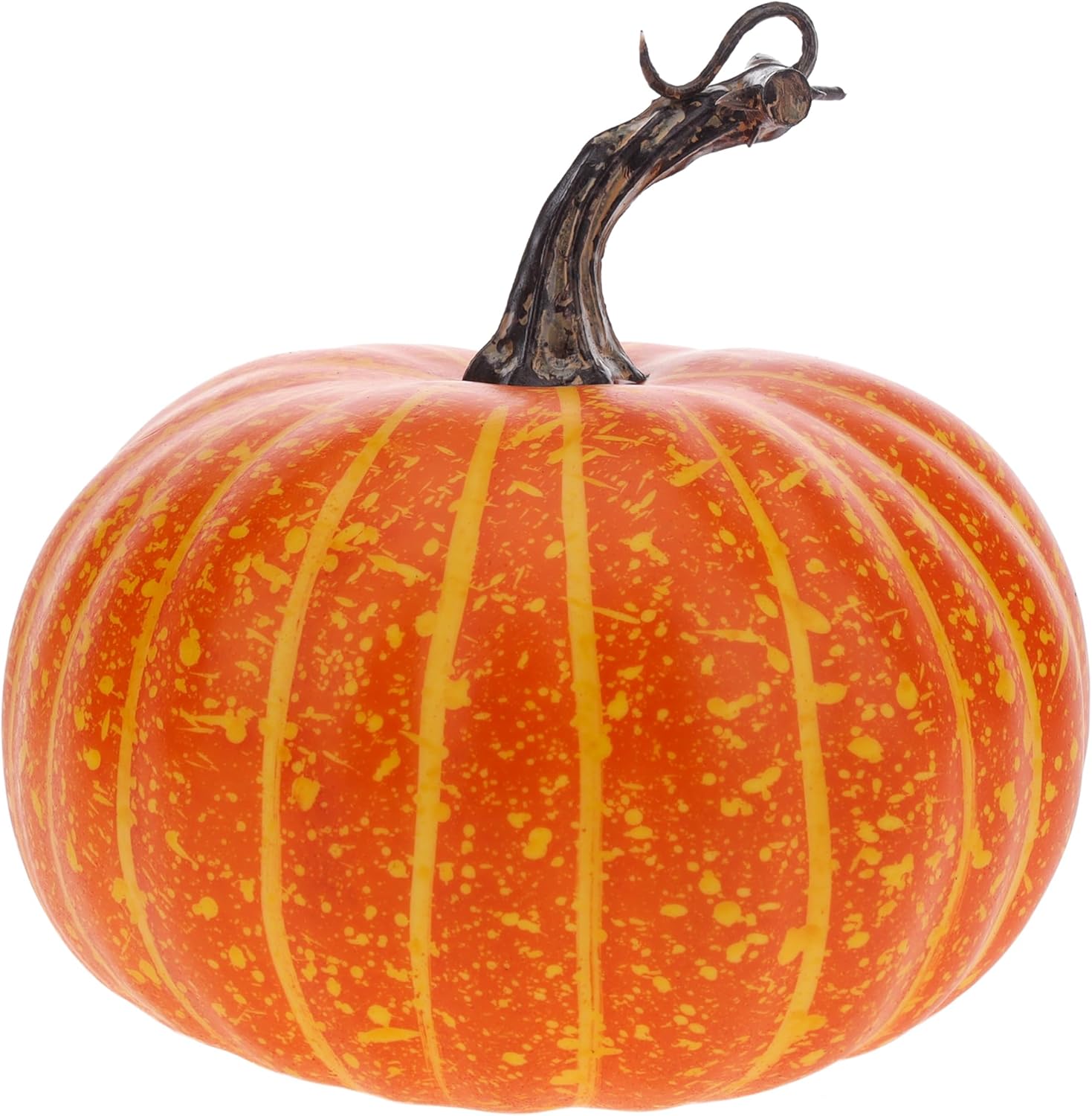 Gresorth Calabaza de espuma artificial de 5.5 pulgadas, verduras falsas para manualidades, calabazas naranjas para otoño, boda, Acción de Gracias,