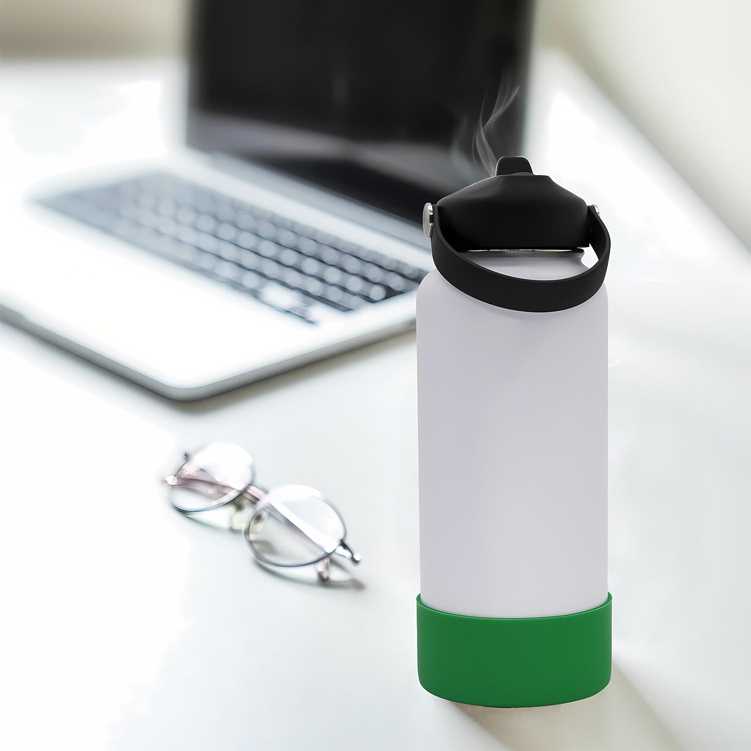 Ouharty Tapa de boquilla para botellas de agua Hydroflask de boca ancha, tapas de popote de repuesto para botella de agua Hydro Flask de boca ancha