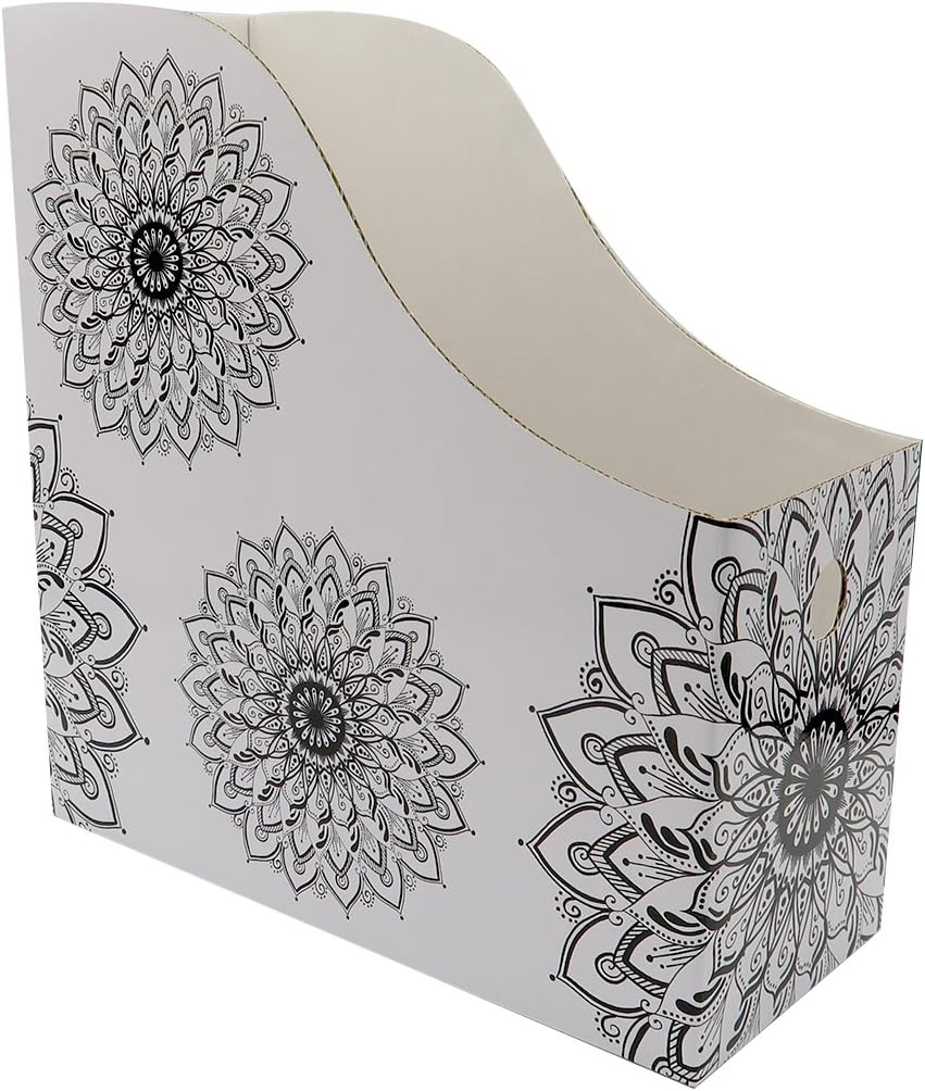 Evelots Organizador de archivos para revistas (paquete de 12) Mandala con etiquetas