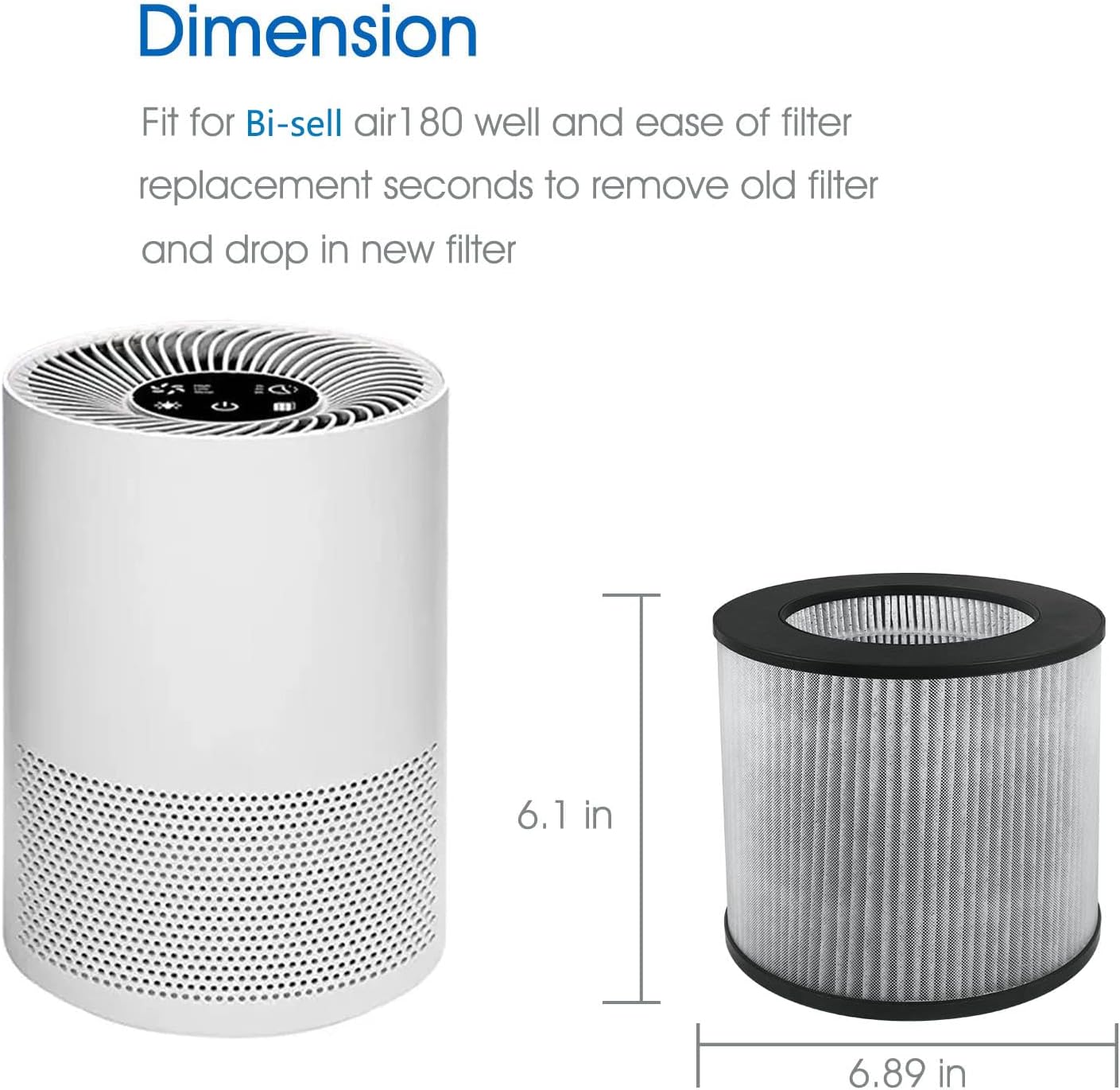 Paquete de 2 filtros de repuesto 2801 compatibles con Bi-ssell 2801, 2780, 2780A, 2780B, 2780P, 27809 de alta eficiencia y filtro de carbono, filtro