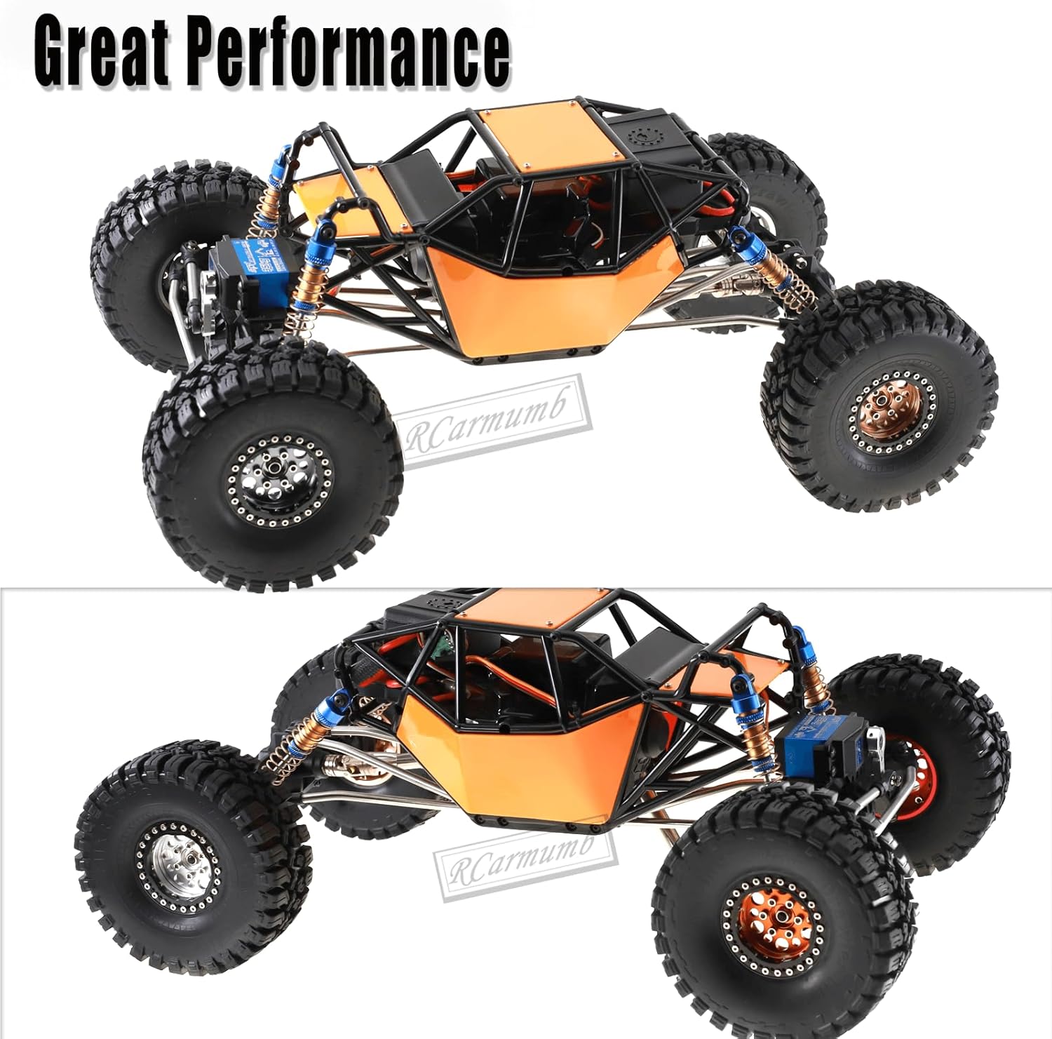 Rcarmumb Llanta de rueda de 1.9 pulgadas y neumáticos de rueda para 110 RC Crawler Axial SCX10 SCX10 II 90046 SCX10 III AXI03007 TRX4, 4 piezas de