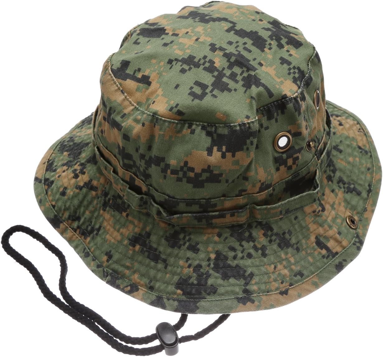 Sombrero de cubeta para verano, para exteriores, para pescar, de safari, de caza, con correa ajustable
