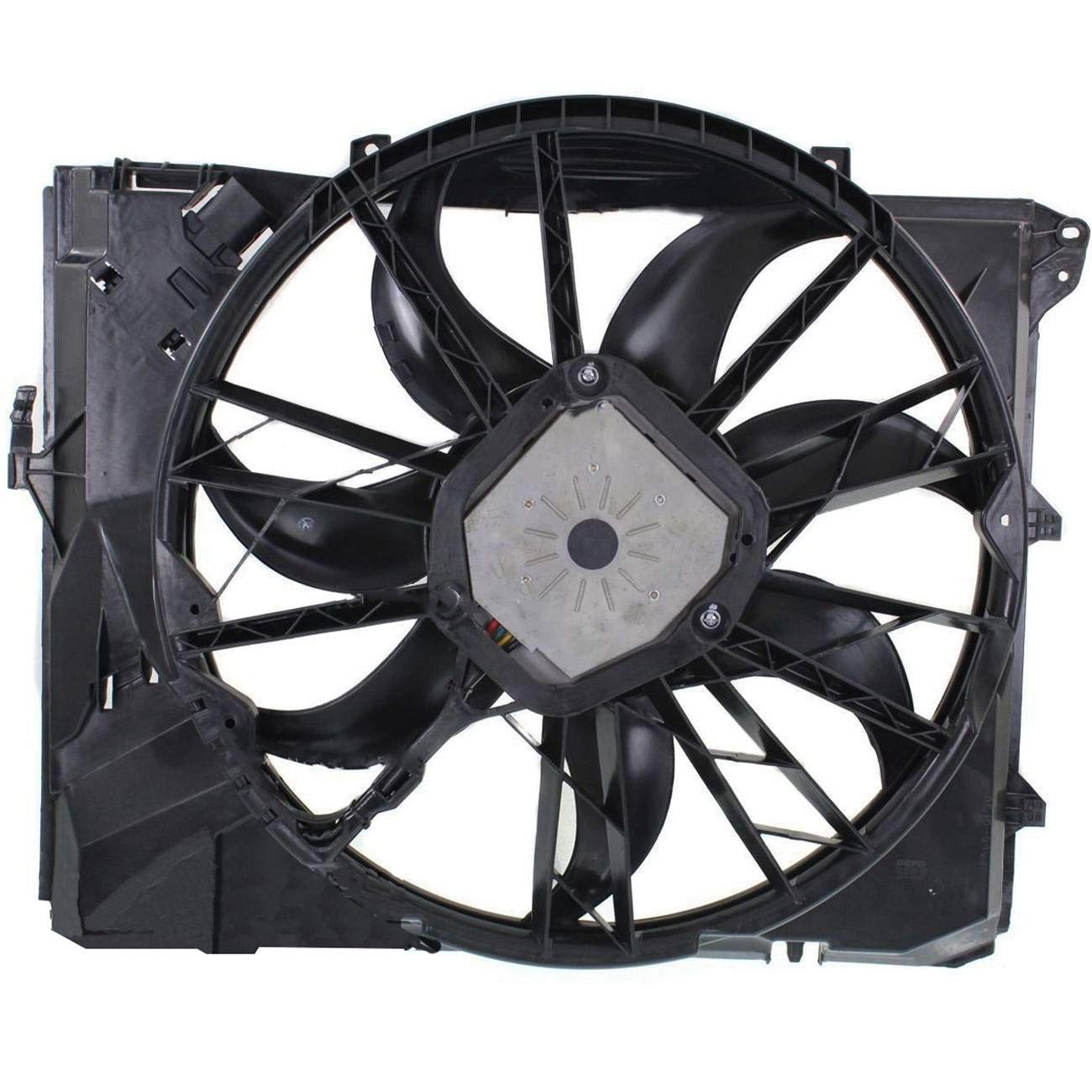 Bapmic 17427562080 Conjunto de ventilador de refrigeración del radiador para BMW E87 E90 128i 323i 325i 328i 330i
