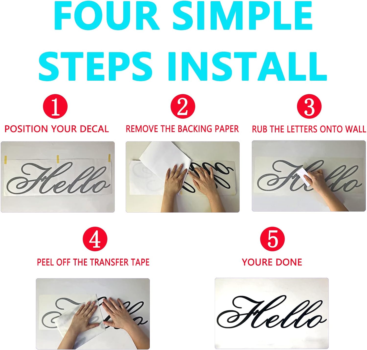 AnFigure Calcomanías de pared para sala de estar, calcomanías de pared familiares, citas inspiradoras para dormitorio, mujeres, niñas, amor,