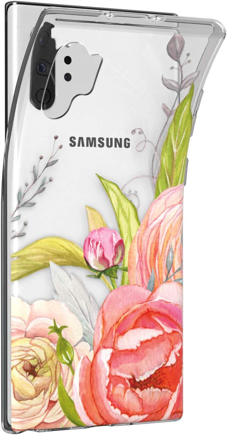 Funda compatible con Samsung Galaxy A73 A72 5G A71 A70 A53 A52 A32 A50 A21s Blossom Cover Light Stylish Floral Protective Lush Flowers TPU Slim