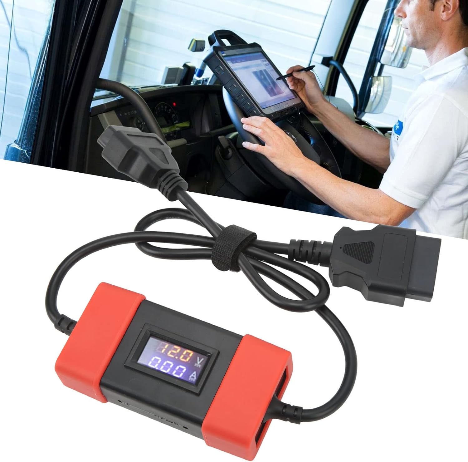 oceanside Cable adaptador de camión resistente 24V a 12V convertidor para lanzamiento X431 Easydiag 3.0 2.0 Golo 3 escáner