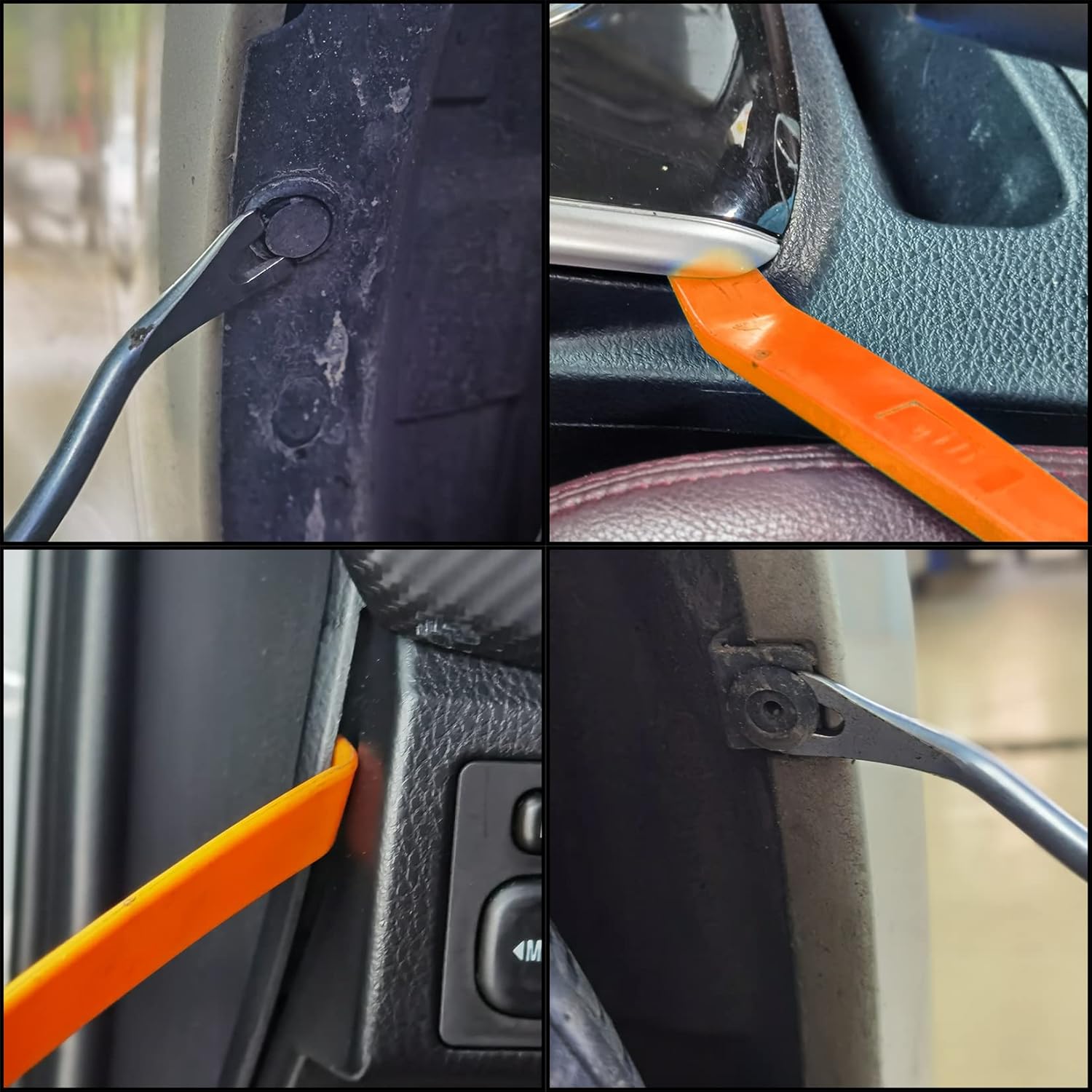 Kit de 155 clips de retención de automóvil, clips universales para parachoques y sujetadores, clips de plástico para panel de moldura de puerta de