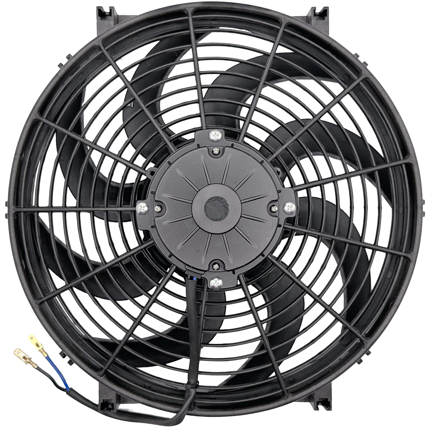 American Volt Motor dual de 14 a 15 pulgadas mejorado de 180 W, ventiladores de refrigeración de radiador eléctrico de 12 voltios, flujo de aire