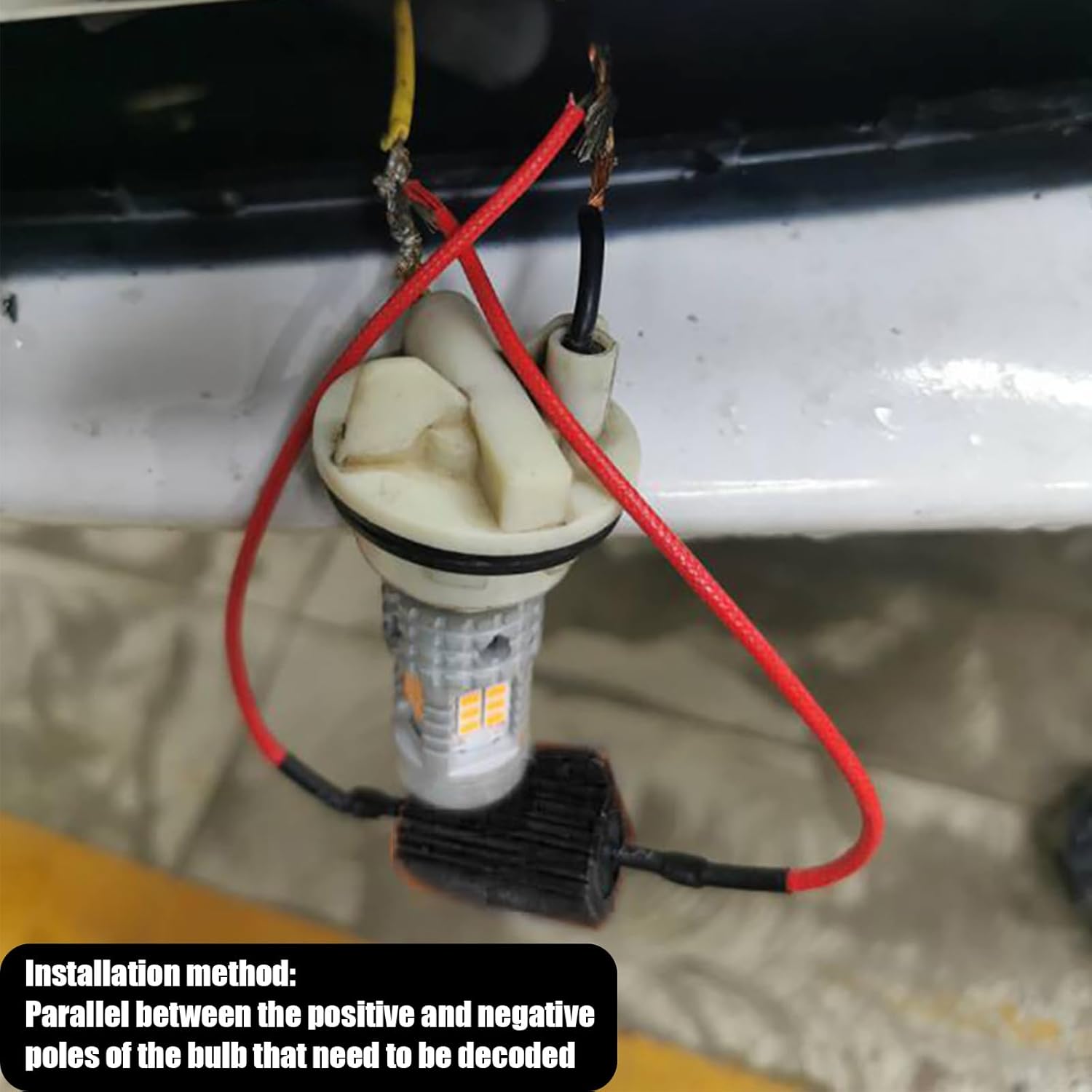 2 resistencias de carga de automóvil, 50 W 6 ohmios, resistentes a prueba de agua de bombillas LED de metal para fijar luces intermitentes