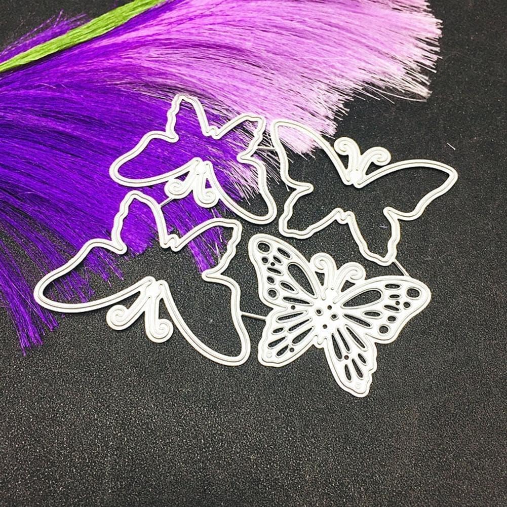1 pieza de troqueles de mariposa blanca para hacer tarjetas, troqueles de corte de marco de tira para hacer tarjetas, 3D en capas, invitación de