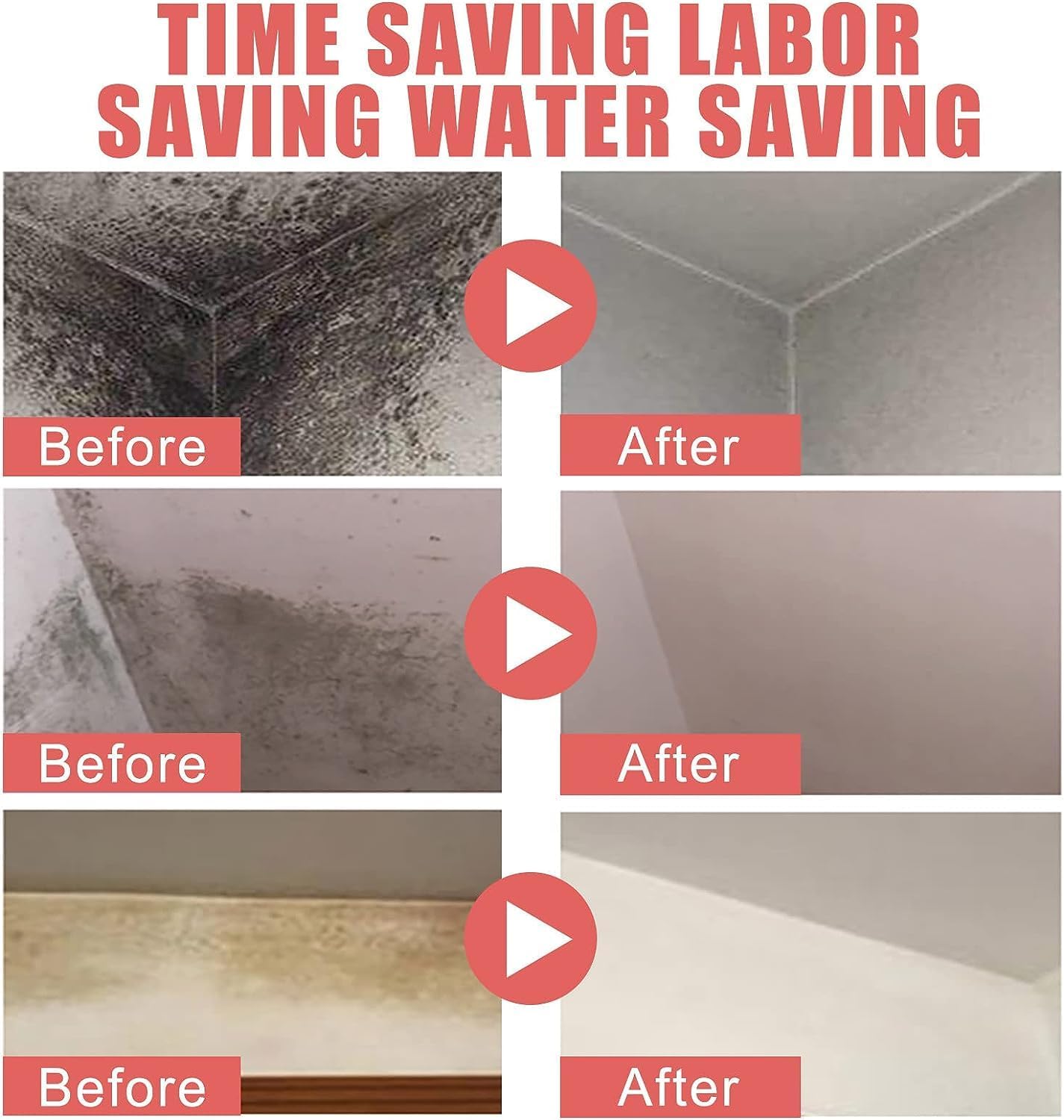 Gel de limpieza eficaz removedor de moho, limpiador doméstico para lavadora, tiras de refrigerador, azulejos de pared, sellador de lechada, limpieza