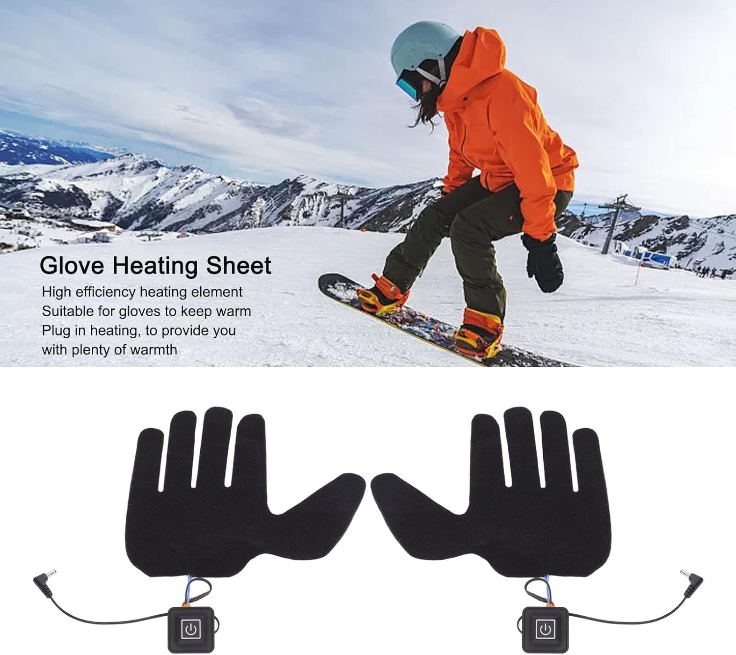 Guantes térmicos con batería eléctrica para hombres y mujeres, calentadores de manos con pilas recargables para equitación, esquí, snowboard,
