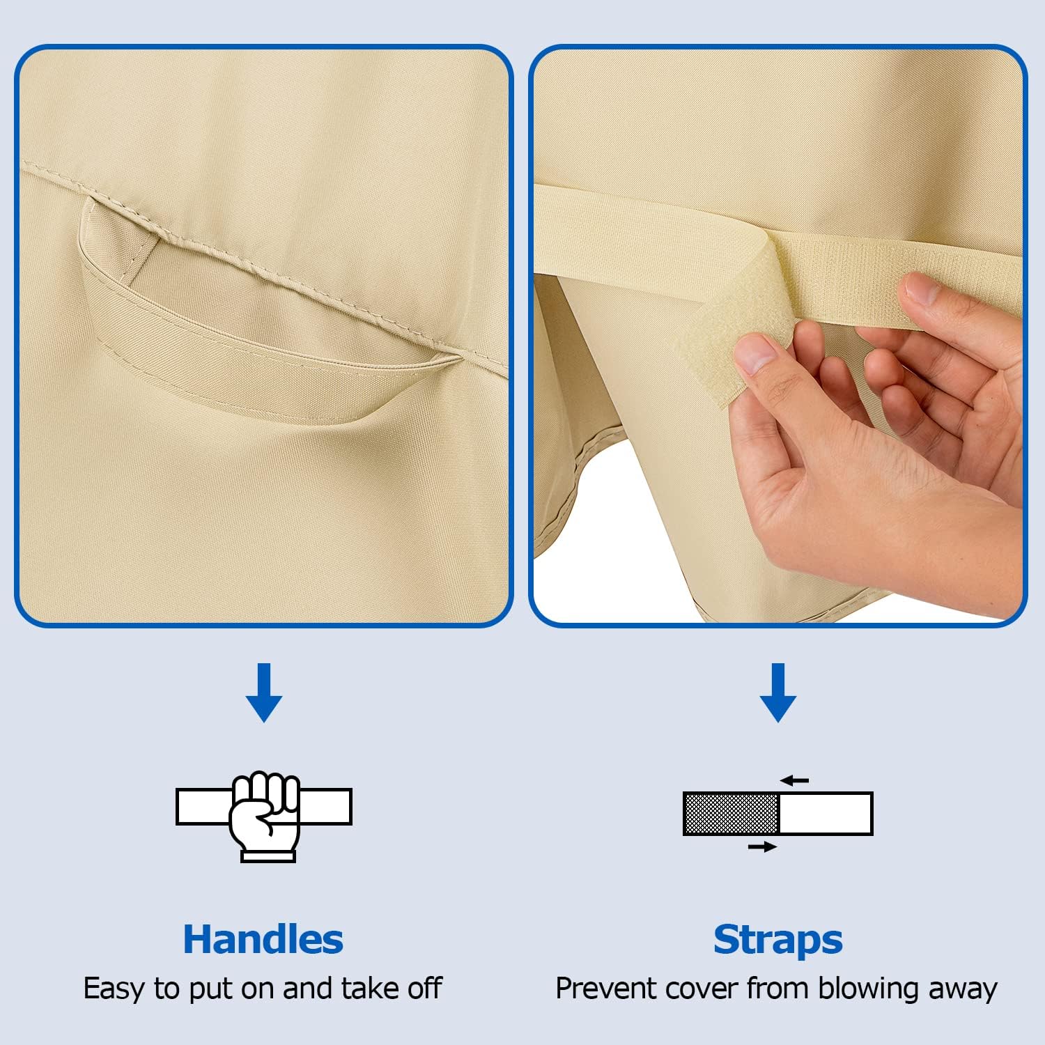 SunPatio Funda para parrilla de 60 pulgadas, resistente al agua, para exteriores, protección para todo tipo de clima, compatible con parrillas Weber