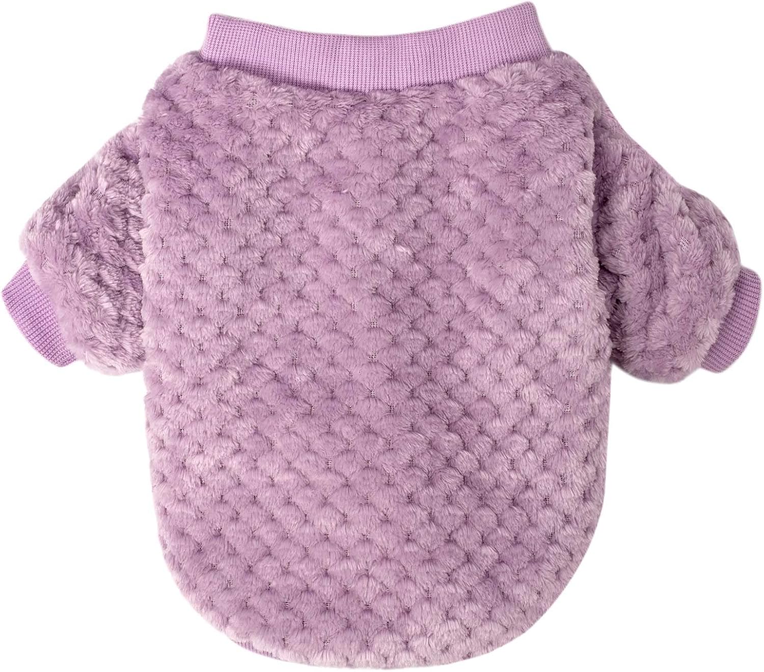 Suéter para perro, abrigo para perro o gato pequeño y mediano, chaqueta cálida de franela suave para cachorros, perros hembras o niños, chaleco para
