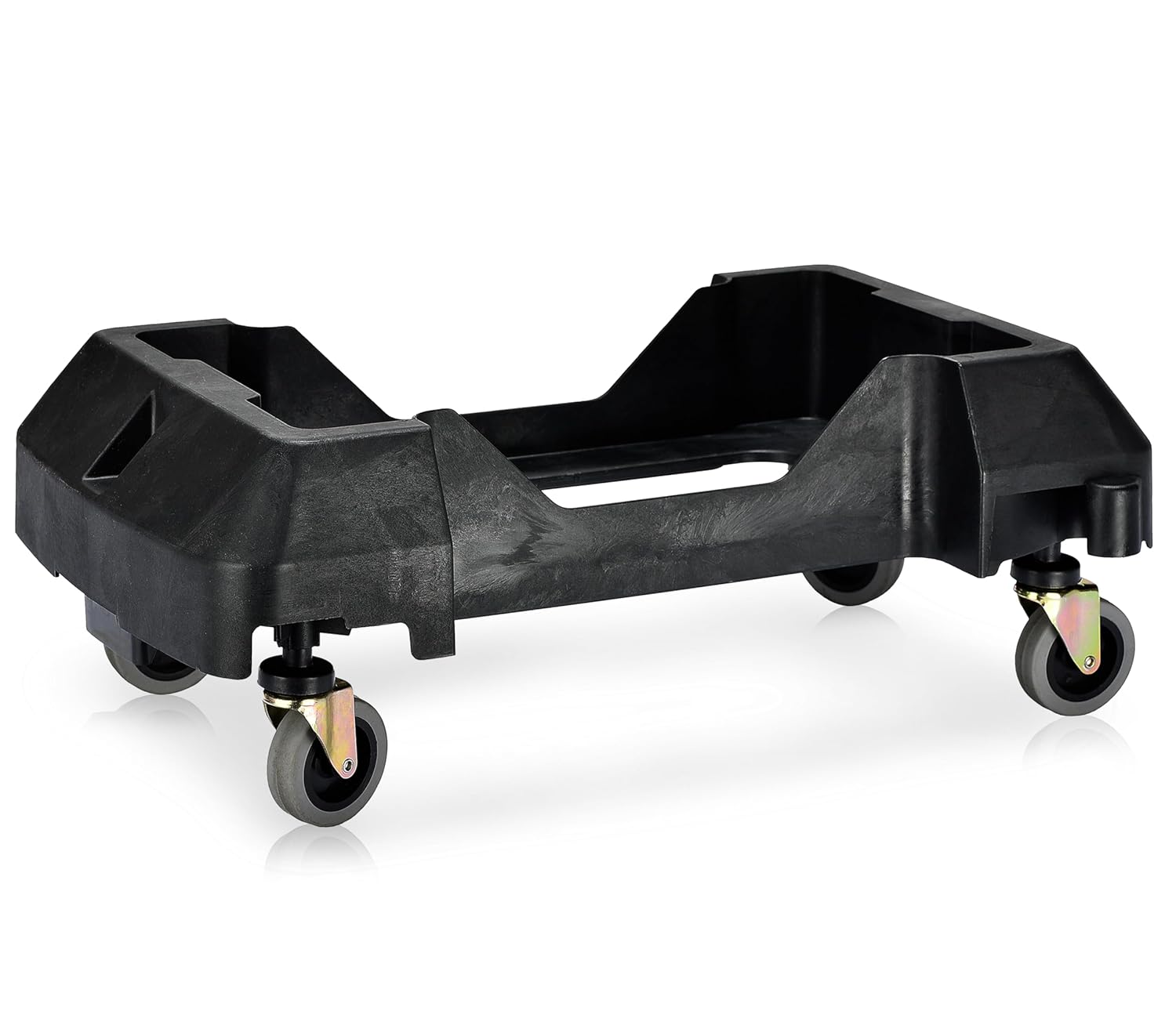 Alpine – Cubo de basura delgado de 1623 galones, 4 ruedas, rectangular, de plástico, con ruedas, ruedas de basura, base de rodillo de basura,