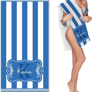 D-Story Toalla de playa duradera y personalizada  Toallas de playa personalizadas para adultos  Toalla de playa de secado rápido sin arena (31 x 71 D-Story Toalla de playa duradera y personalizada  Toallas de playa personalizadas para adultos  Toalla de playa de secado rápido sin arena (31 x 71