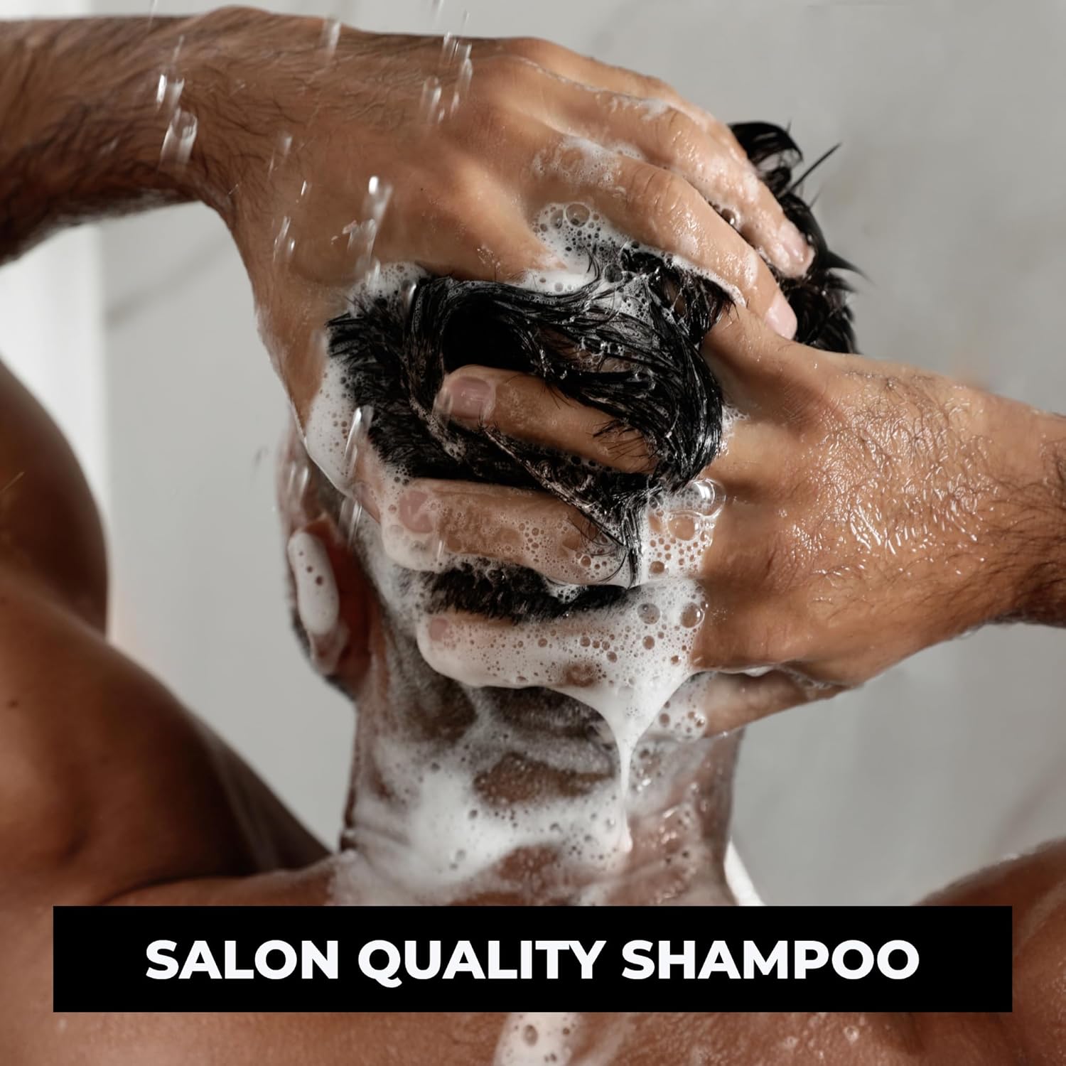 The London Grooming Company Champú para cabello y barba de aceite de argán  Sin sulfato  Todo tipo de cabello  8.8 onzas líquidas (8.5 fl oz)