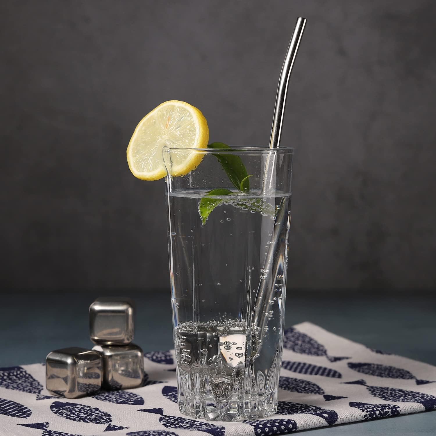 Cucharas largas de acero inoxidable para té, cucharas de pajita, mango con pajita para mezclar, revolver, beber