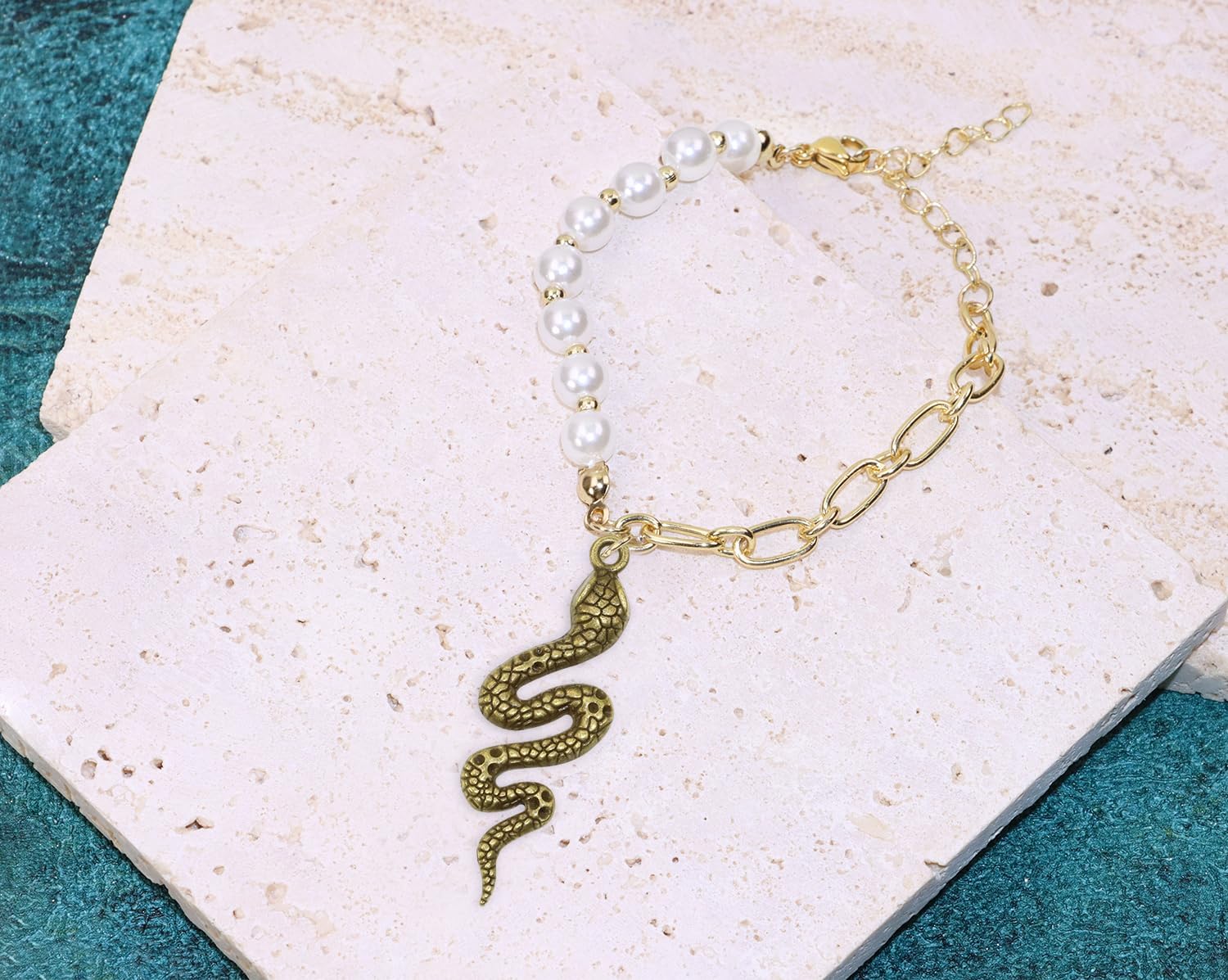 Dijes vintage en forma de serpiente para manualidades, collares, aretes, pulseras, colgantes, fabricación de joyas y decoración de Halloween, 20