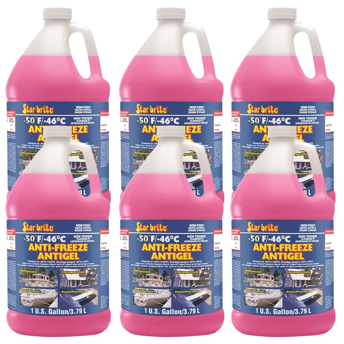 STAR BRITE Anticongelante no tóxico, 50F 6 galones