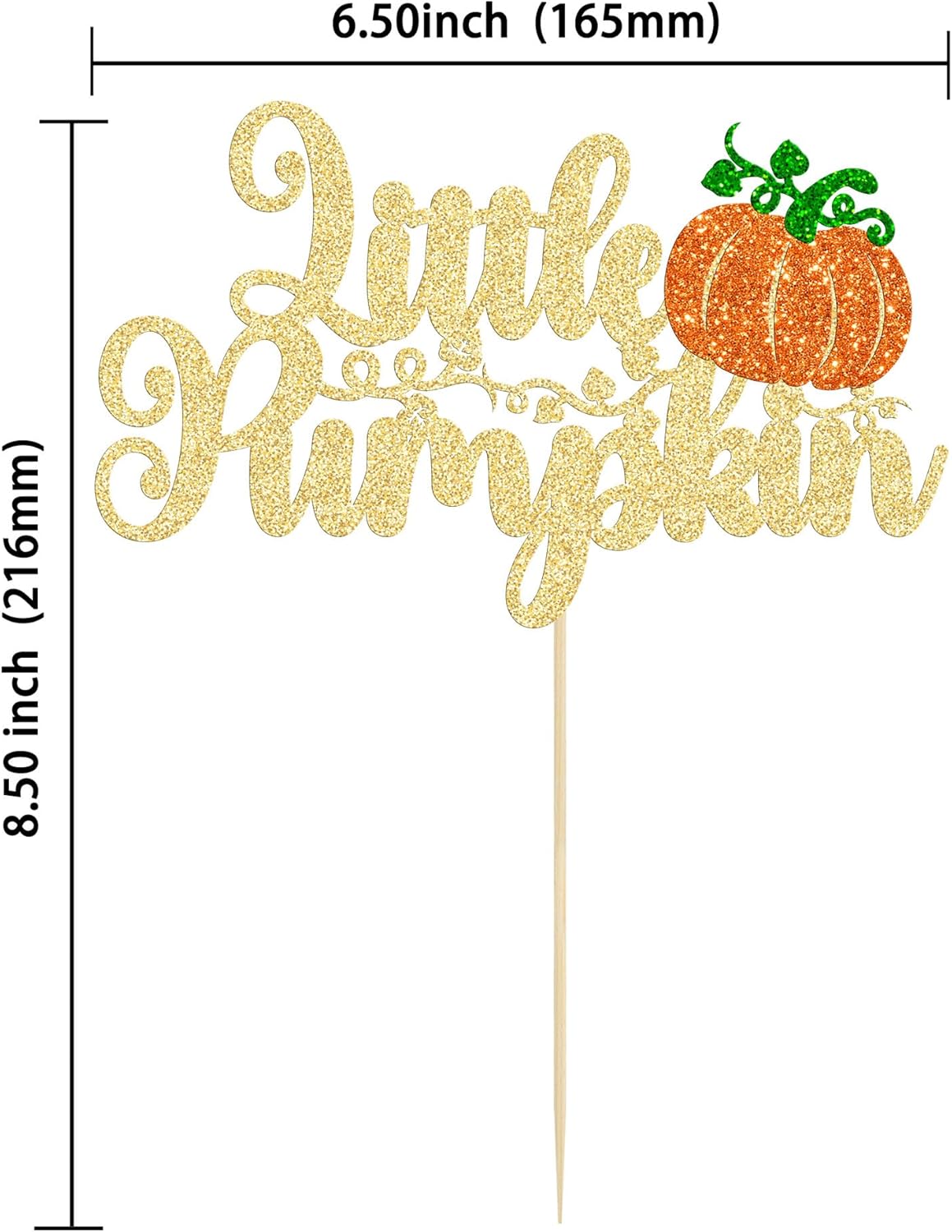 1 decoración de pastel de calabaza naranja con purpurina para niños, decoración de pastel de baby shower, temática de otoño, baby shower, niños y