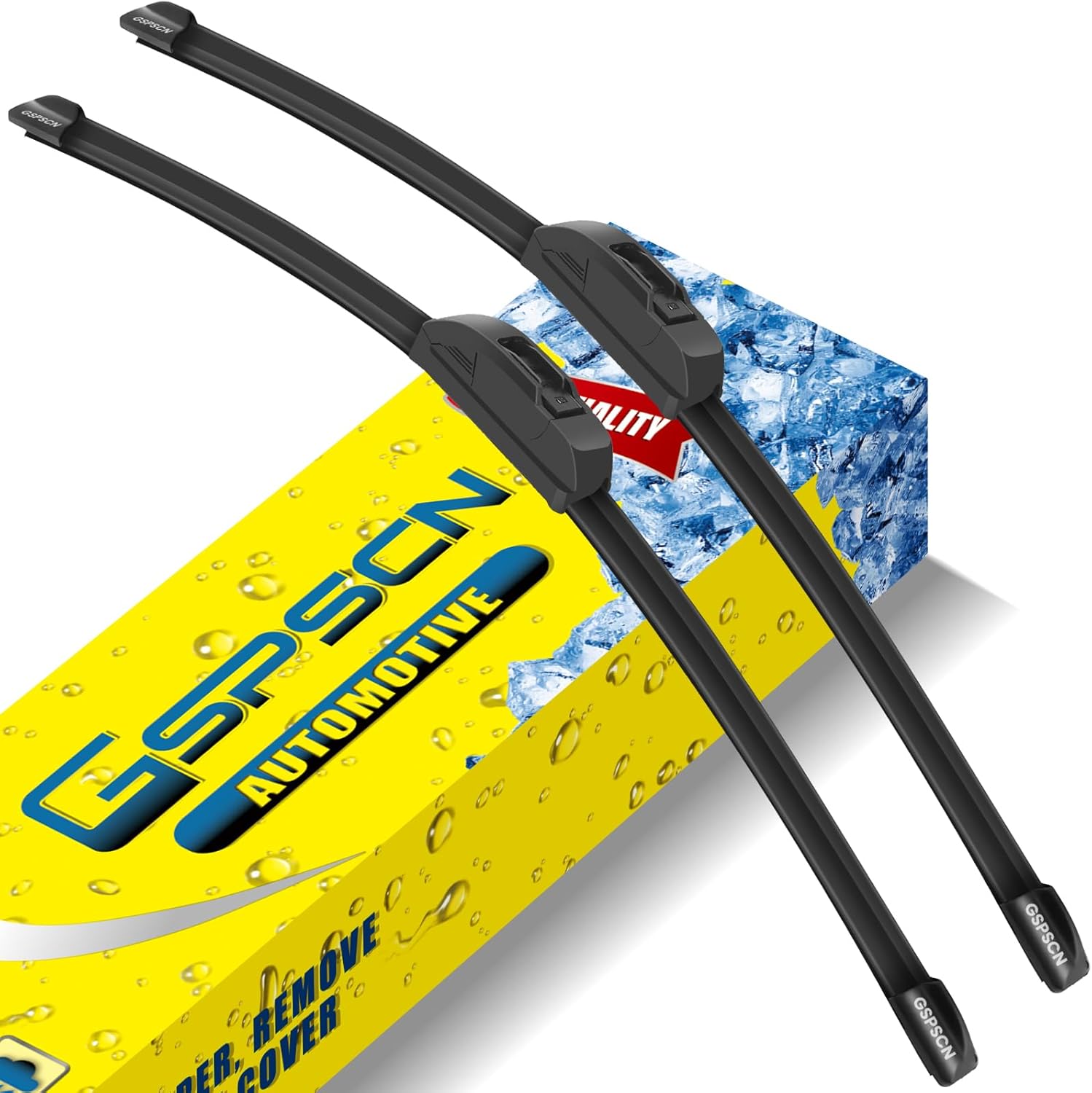 GSPSCN Limpiaparabrisas de repuesto prémium de 24 + 20 pulgadas con calidad de equipo original, silencioso, duradero, estable, de alto rendimiento