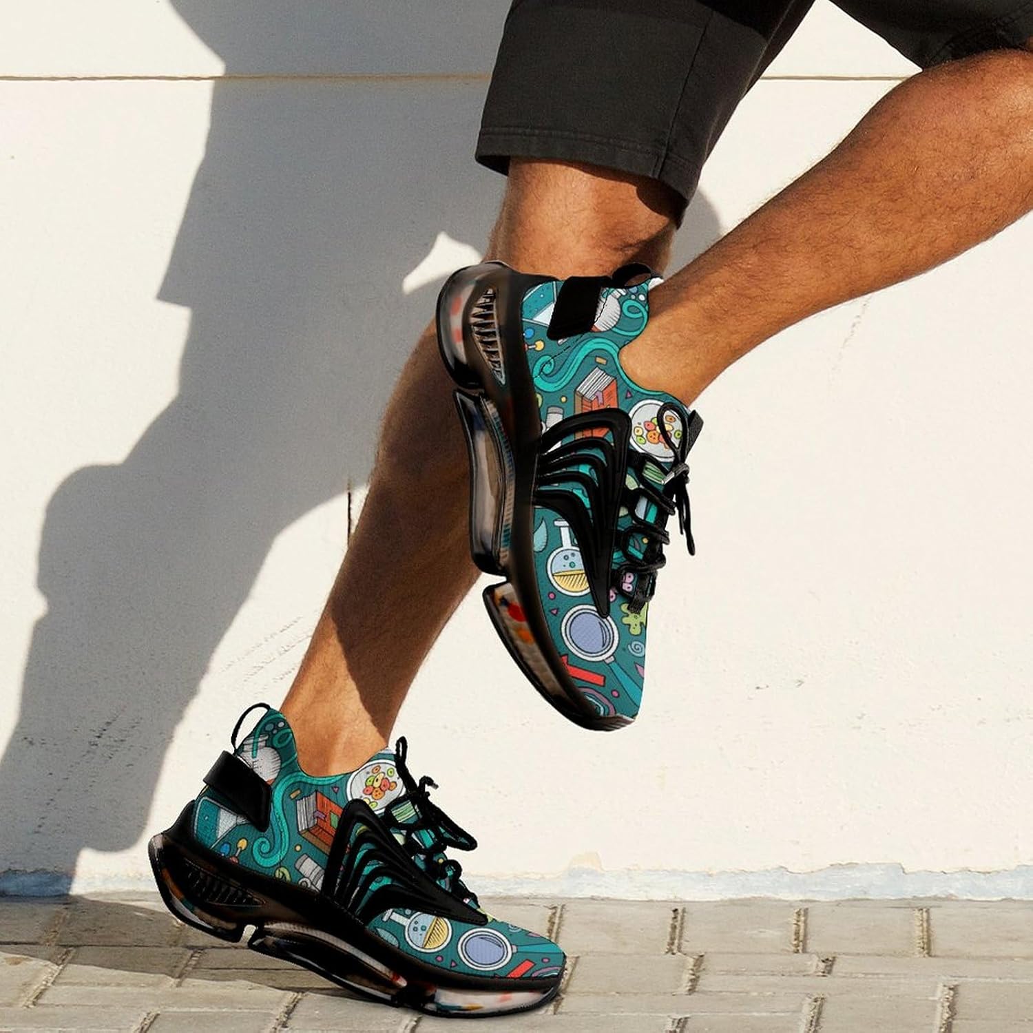 Physics Biochemistry Science Men’s Running Shoes Fashion Walking Sneakers Lightweight Casual Sports Shoes for Women