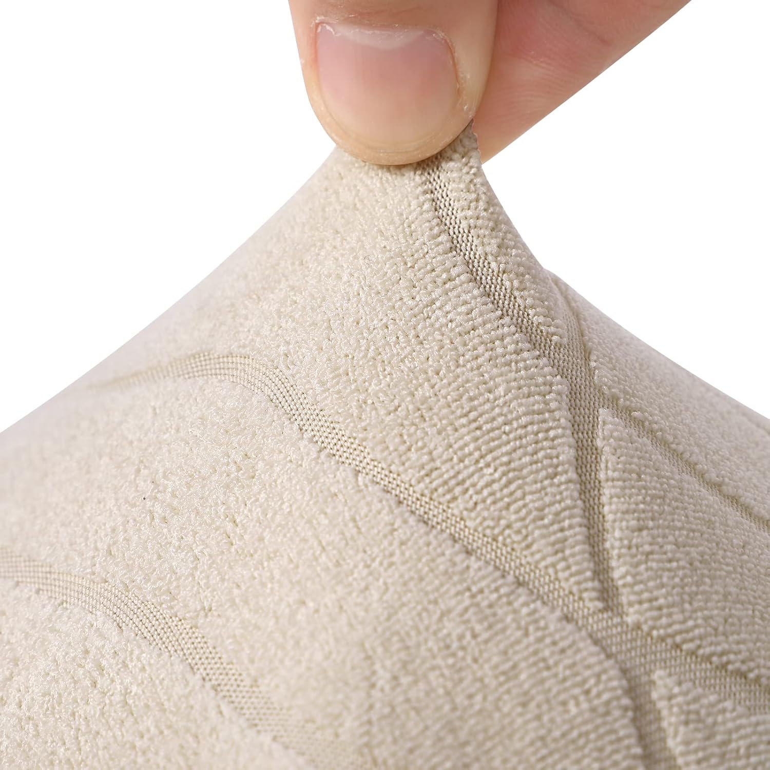SearchI Juego de 6 fundas impermeables para sillas Parsons de tela jacquard, fundas elásticas para sillas Parsons de tela jacquard, extraíbles y