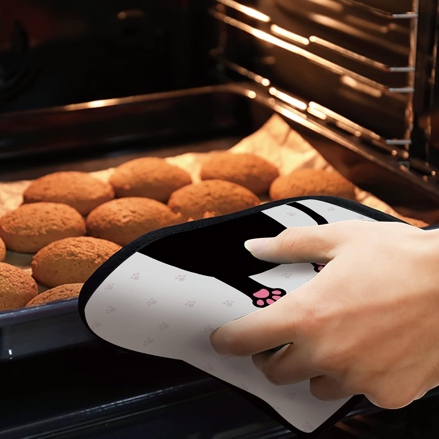 Juego de 2 soportes para ollas de cocina resistentes al calor para microondas, horno, horno y barbacoa
