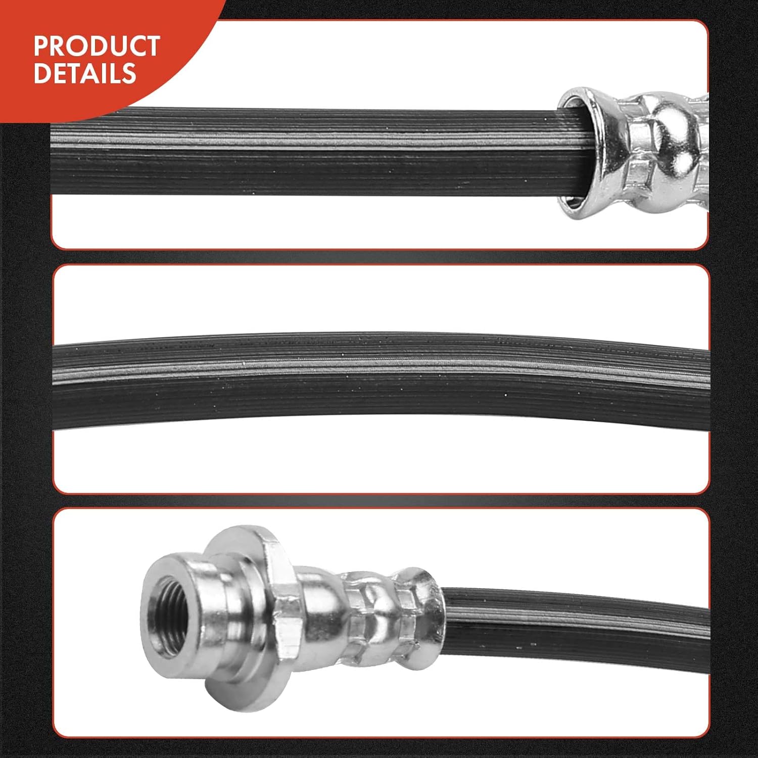 A-Premium Mangueras hidráulicas para freno trasero del conductor y del pasajero compatibles con modelos seleccionados de Nissan, Altima 2007 2008