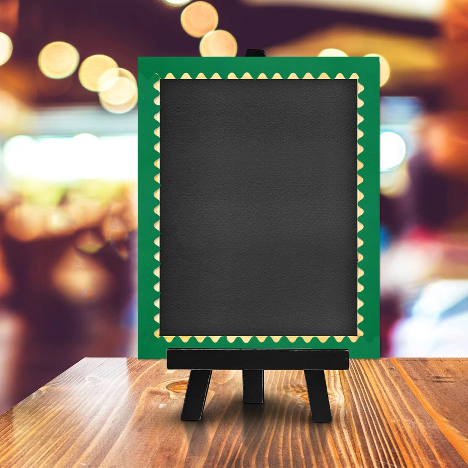 Borde de pizarra de 16 pies, borde de tablón de anuncios verde para aula, borde enrollado festoneado para tablero de corcho para aula, tablero de