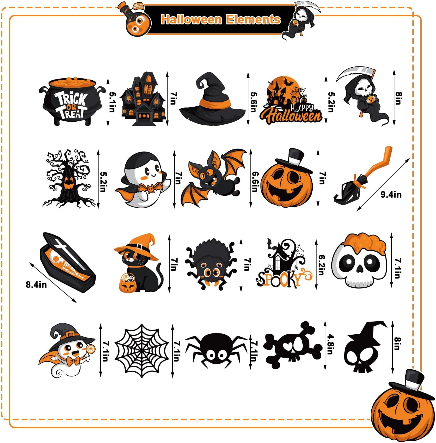 Decoraciones de remolinos colgantes de Halloween, 24 piezas de decoraciones colgantes de Halloween, 36 remolinos en espiral, adornos de techo para