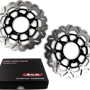 Arashi Rotores de disco de freno delantero para Suzuki VZR1800N BOULEVARD M109R 2006-2015  VZR 1800 BOULEVARD M109 R 2017  GSXR 600 750 2006-2007 Arashi Rotores de disco de freno delantero para Suzuki VZR1800N BOULEVARD M109R 2006-2015  VZR 1800 BOULEVARD M109 R 2017  GSXR 600 750 2006-2007