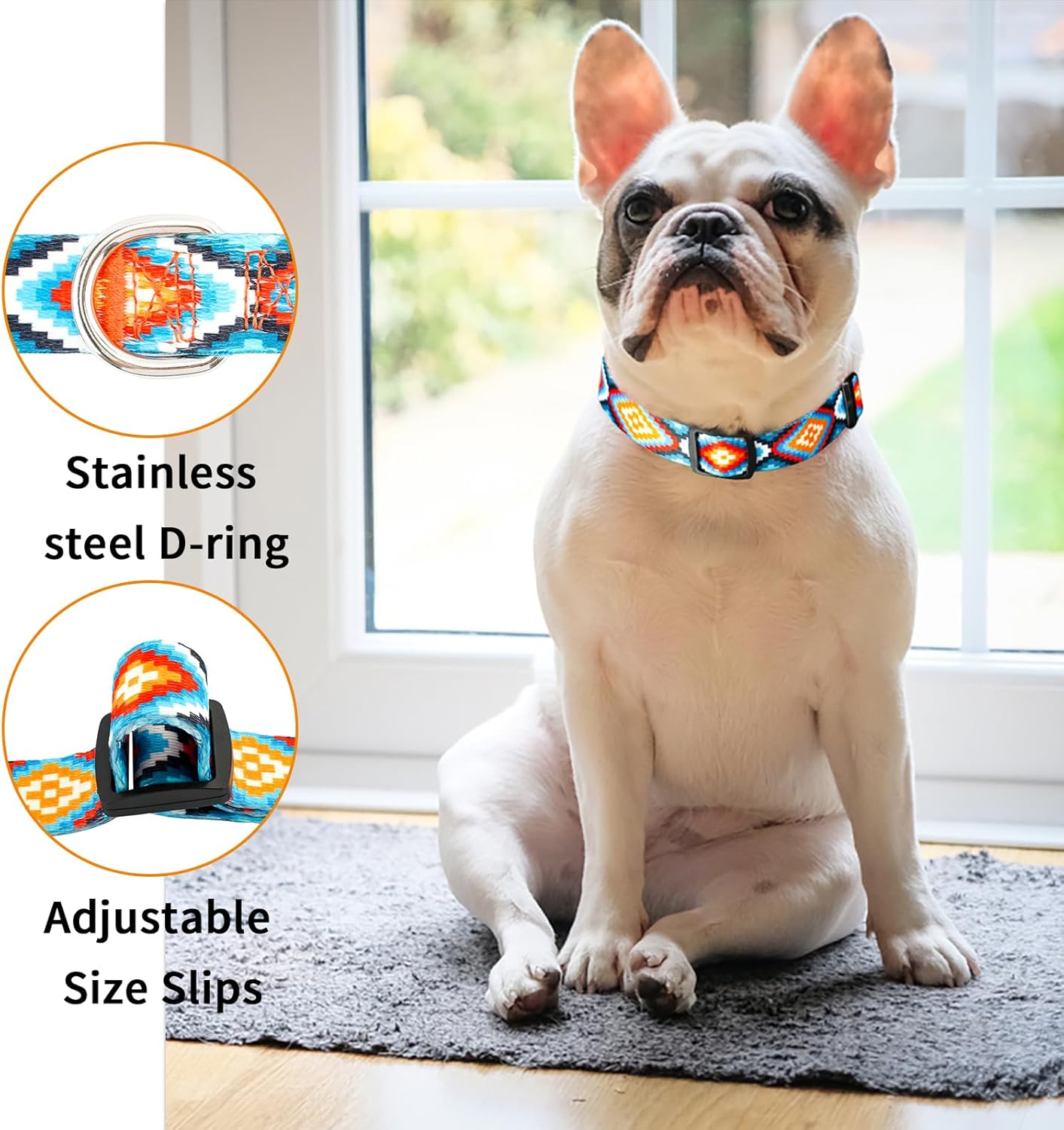 Charmkit Collar de perro para perros pequeños, medianos y grandes, collares suaves ajustables para cachorros con hebilla de liberación rápida, M