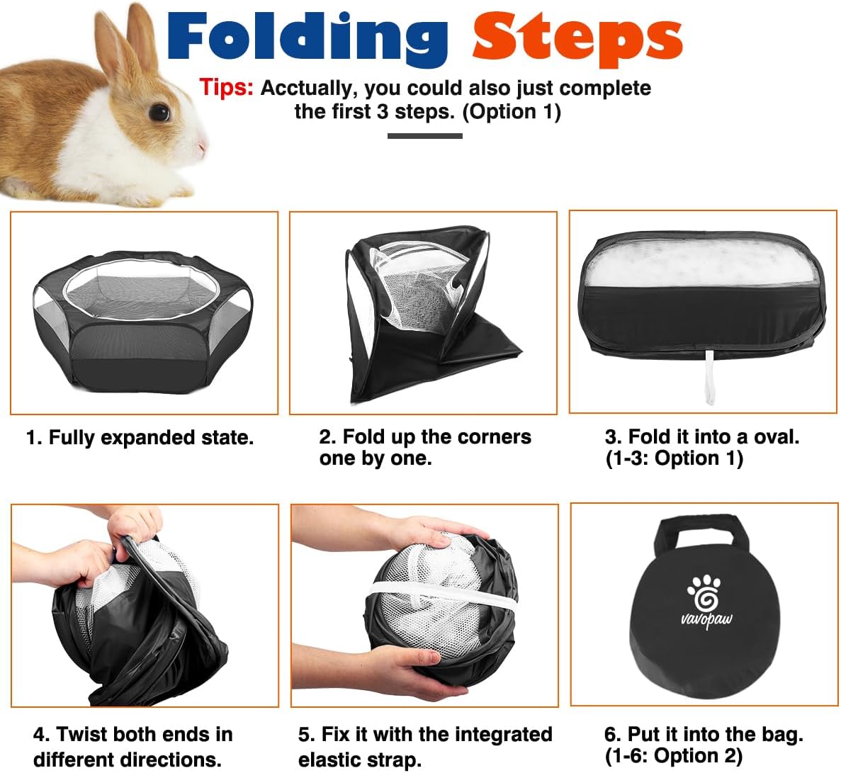 Corralito para animales pequeños, impermeable, transpirable, para interiores, con cubierta de cremallera, valla portátil para ejercicio al aire