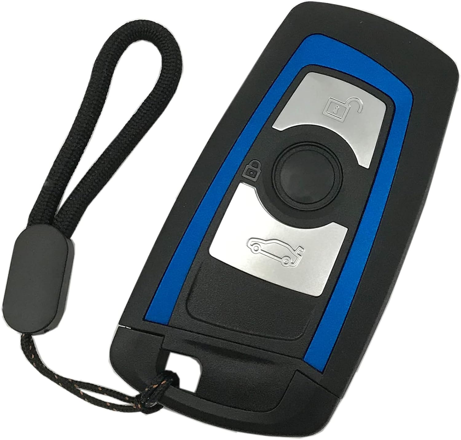 Funda para llavero inteligente con control remoto para BMW 1 3 5 7 Series 320i 525i X3 X4 X5 X6 Funda para llavero (azul)