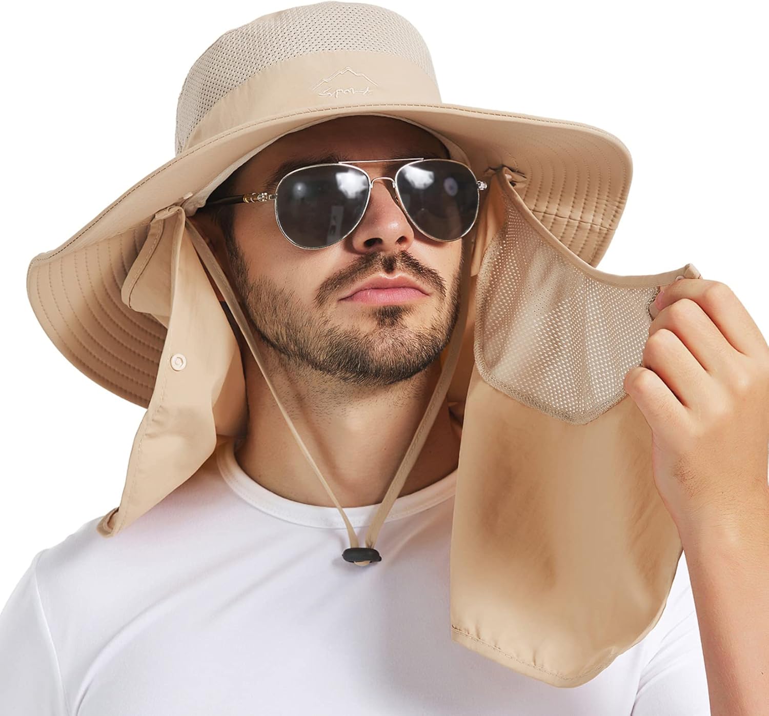 Century Star Sombrero de pesca plegable para mujer y hombre, protección solar, protección UV, sombrero de senderismo, cubo de tribu al aire libre