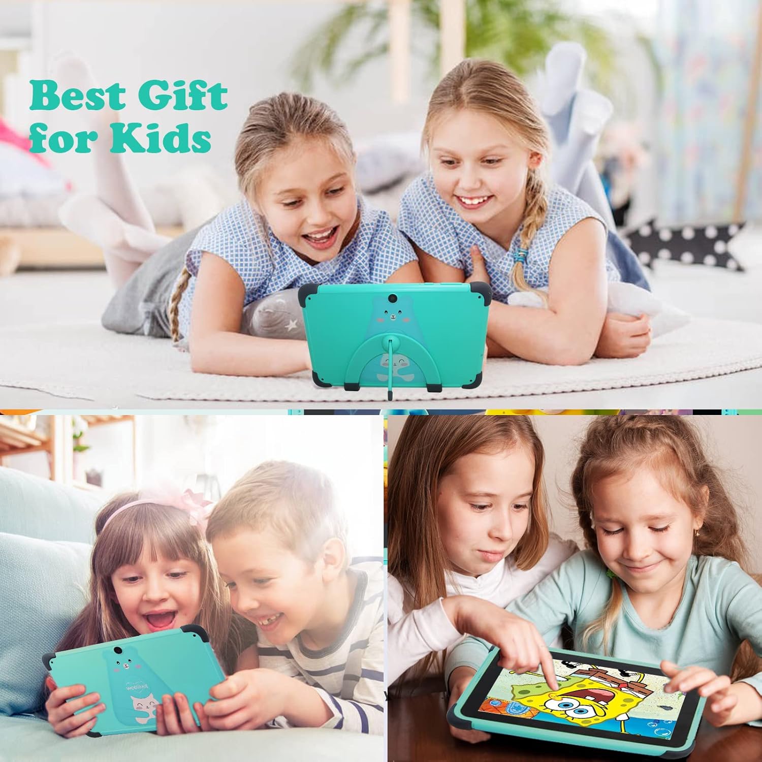 Tablet para niños de 8 pulgadas, weelikeit Android 11 Kids Tablet con AX WiFi6, control parental, aplicación para niños instalada, 4500 mAh,