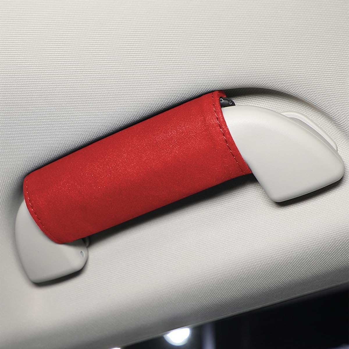 BESULEN 2 protectores de manija de puerta interior de automóvil, cuero duradero, cubierta antiarañazos para manija interior de puerta trasera