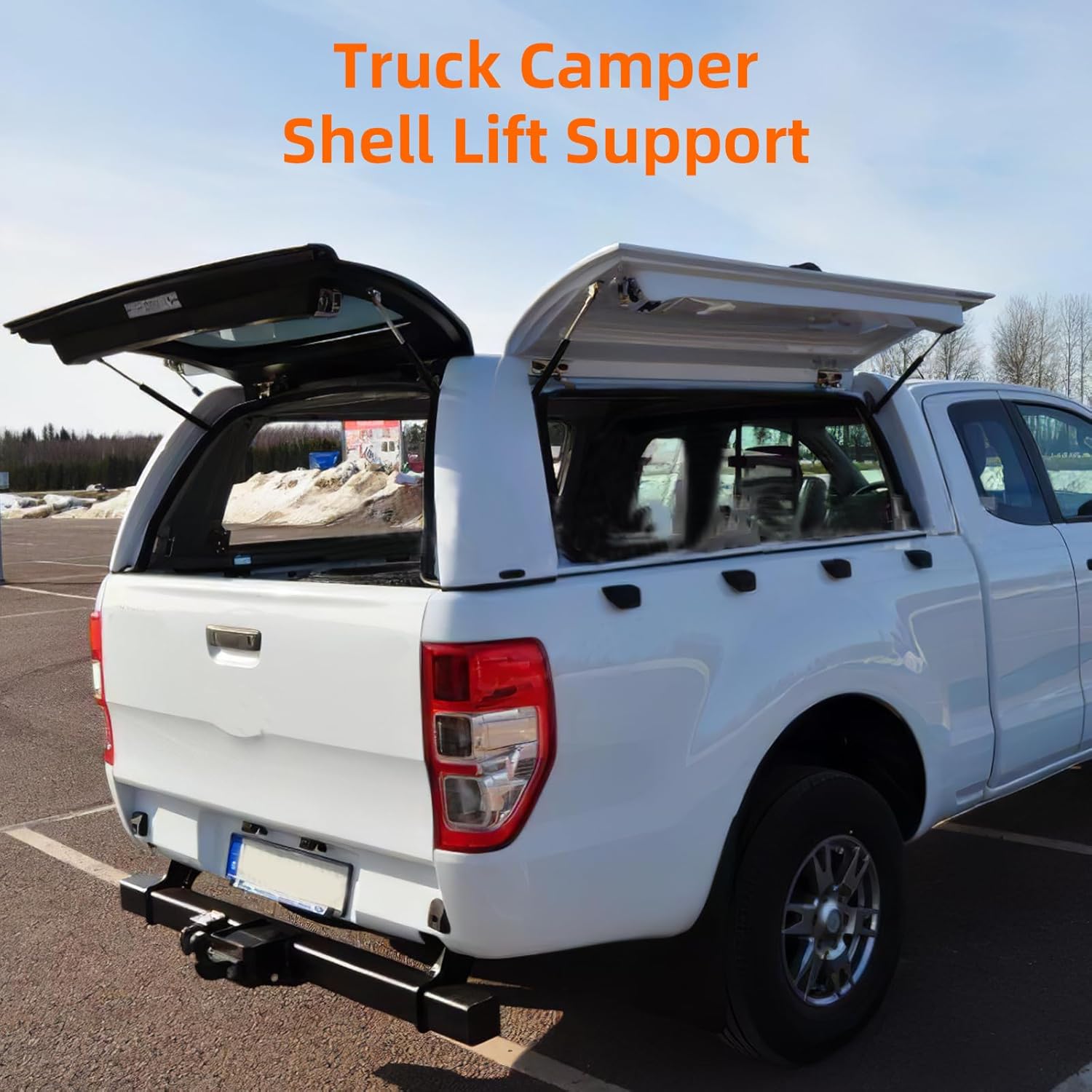 Euplokeer C16-04154 Soporte de elevación de amortiguador de gas de 15 pulgadas, 24 lb107N, para ventana de carcasa de caravana, Snugtop, tapa de