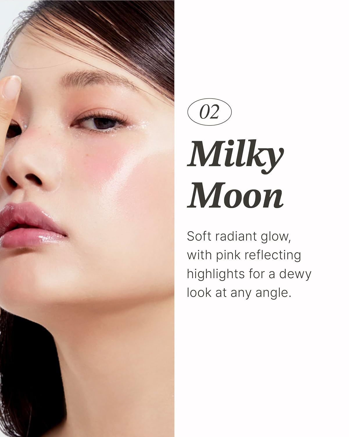 Resaltador Glint Stick (Milky Moon, 0.24 onzas) – Lápiz iluminador multiusos por LG Beauty. Color cremoso y mezclable.