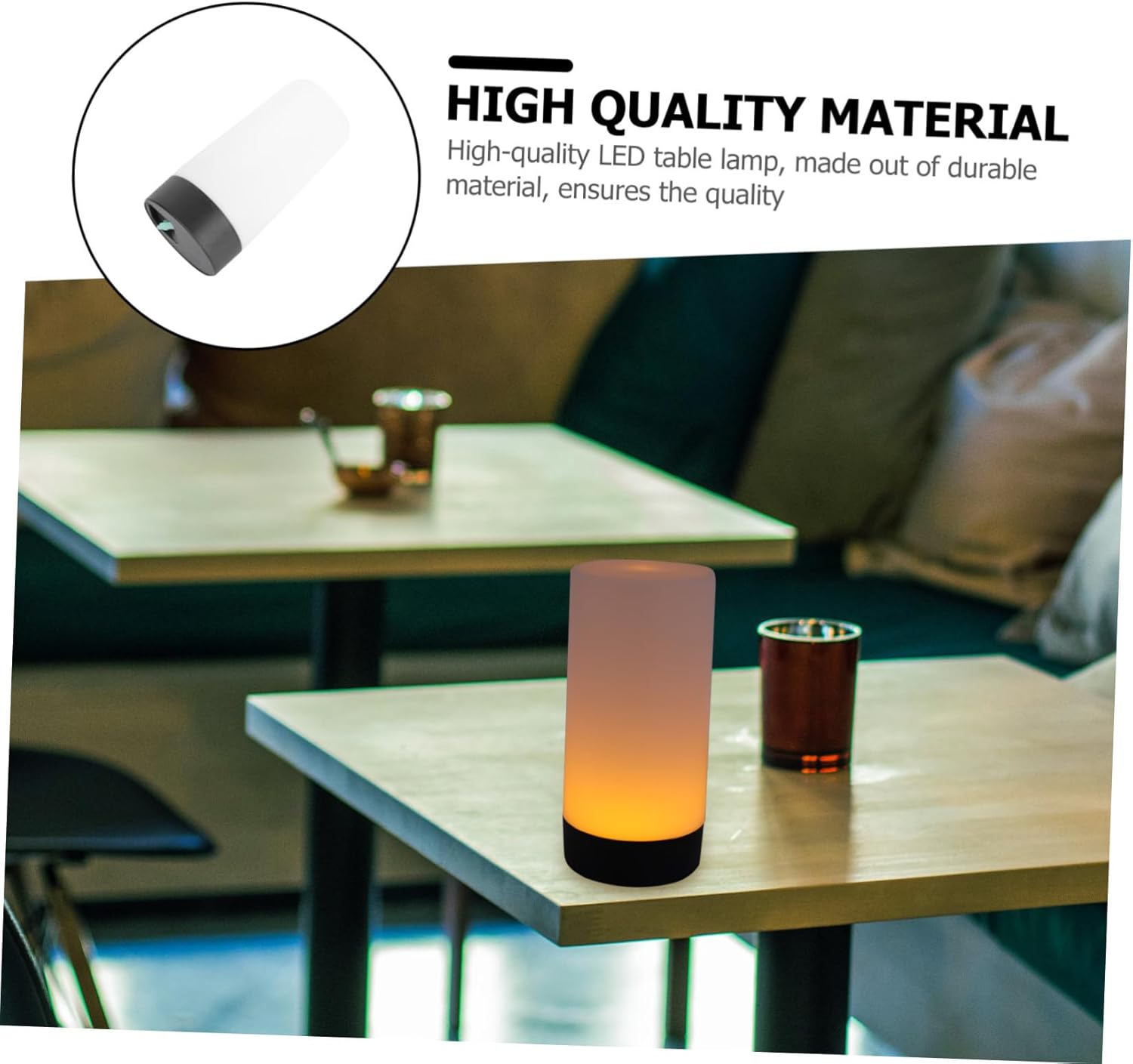 BESTOYARD 2 Pcs Led Desk Lamp Plastic Reading Lamp Rechargeable Lamp Romantic Bedside Light USB Rechargeable Lamps for Home Decorative Night Lamp