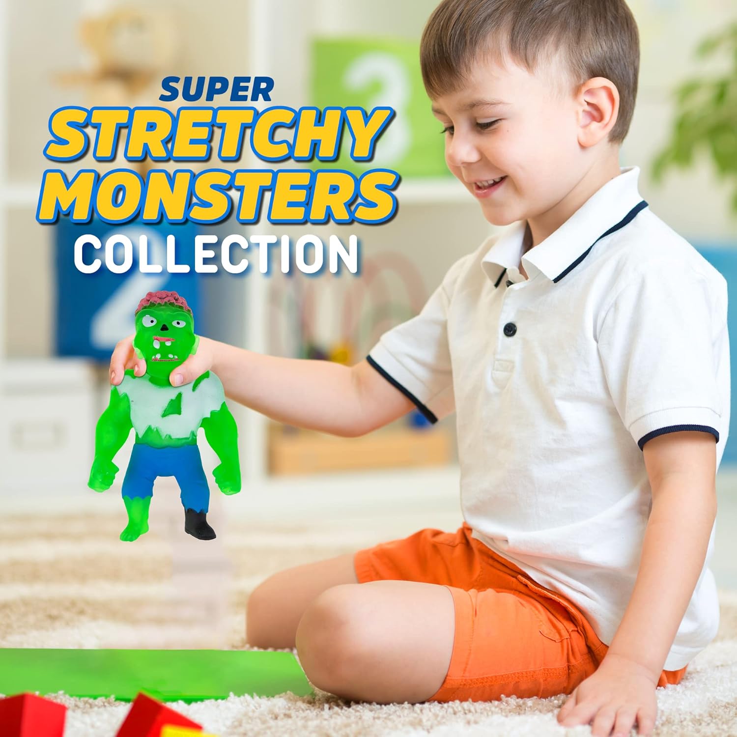 Monster Flex – Juguetes elásticos para niños y niñas, 14 monstruos elásticos espeluznantes únicos, regalos de cumpleaños, de fiesta, juguetes