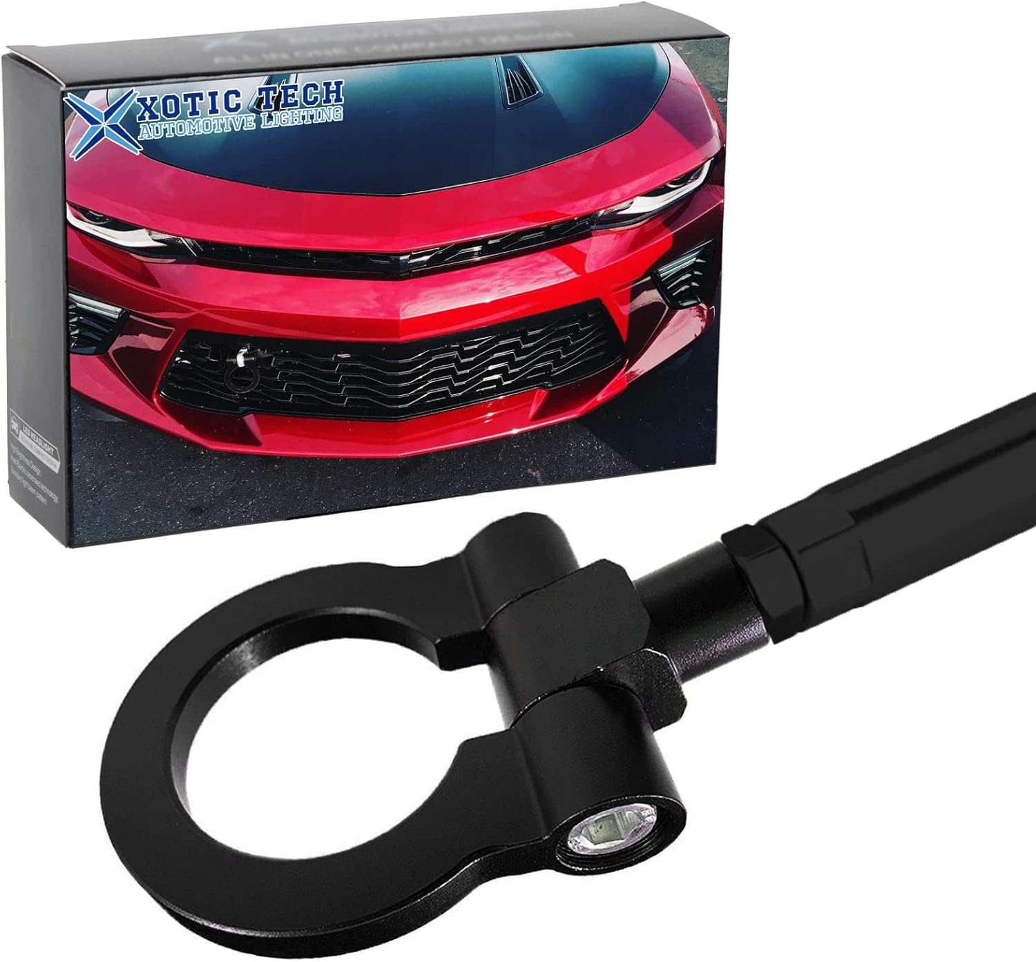 Xotic Tech Sport Track Racing Style CNC Aluminio atornillado gancho de remolque parachoques delantero compatible con Chevrolet Camaro 6 generación
